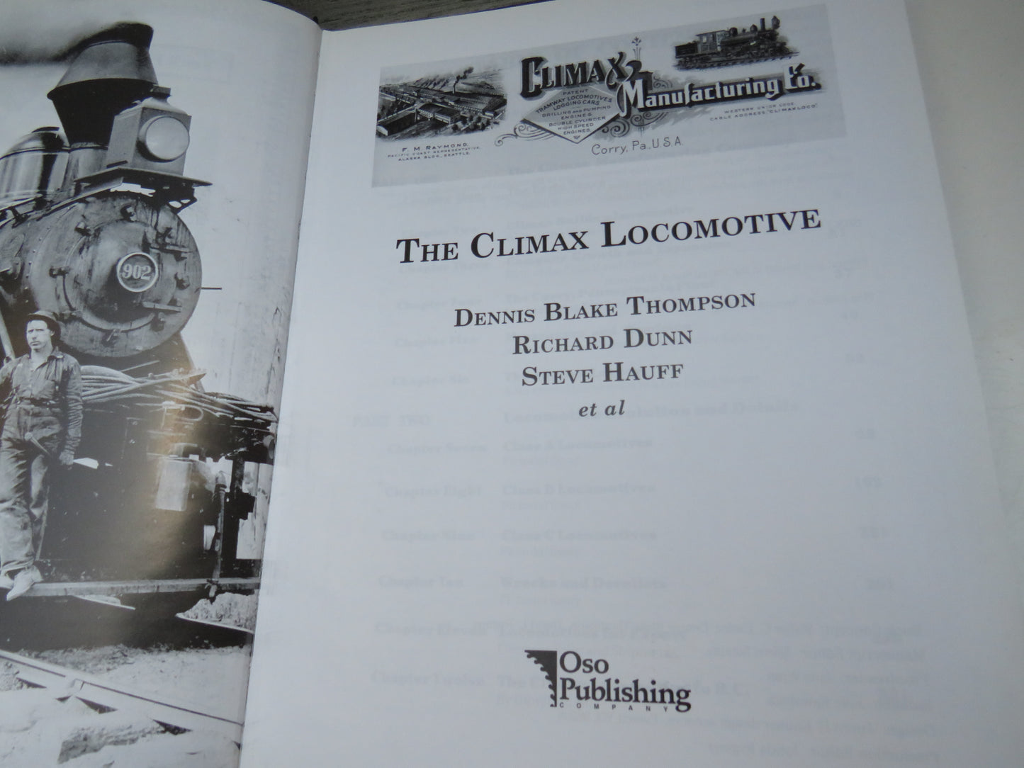 The Climax Locomotive By Dennis Blake Thompson, Richard Dunn , Steve Hauff 2002