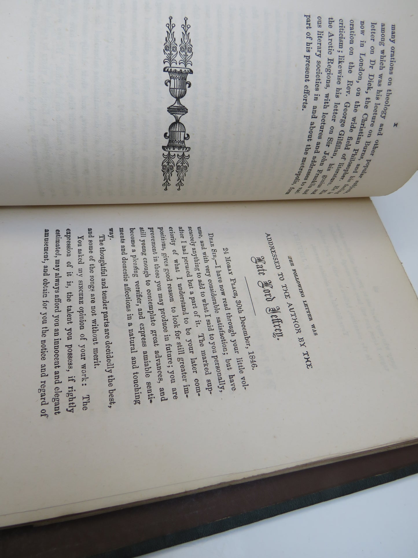 Poems and Songs; With Lectures On The Genius and Works of Burns and The Rev. Geo Gilfillan Letter on Sir John Franklin and The Arctic Regions By Peter Livingston 1866