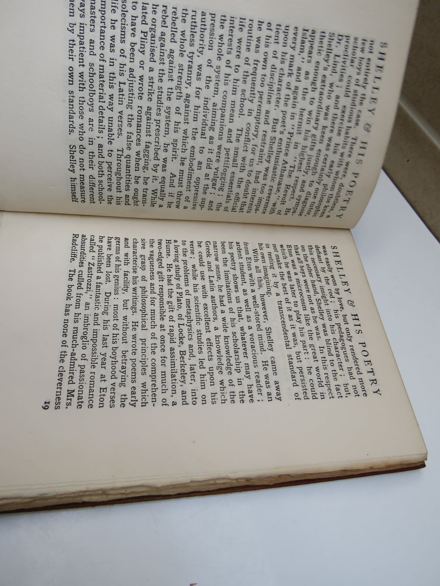 Shelley & His Poetry By E.W. Edmunds 1912