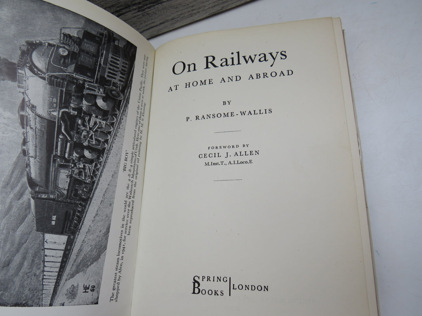 On Railways At Home and Abroad By P. Ramsome-Wallis