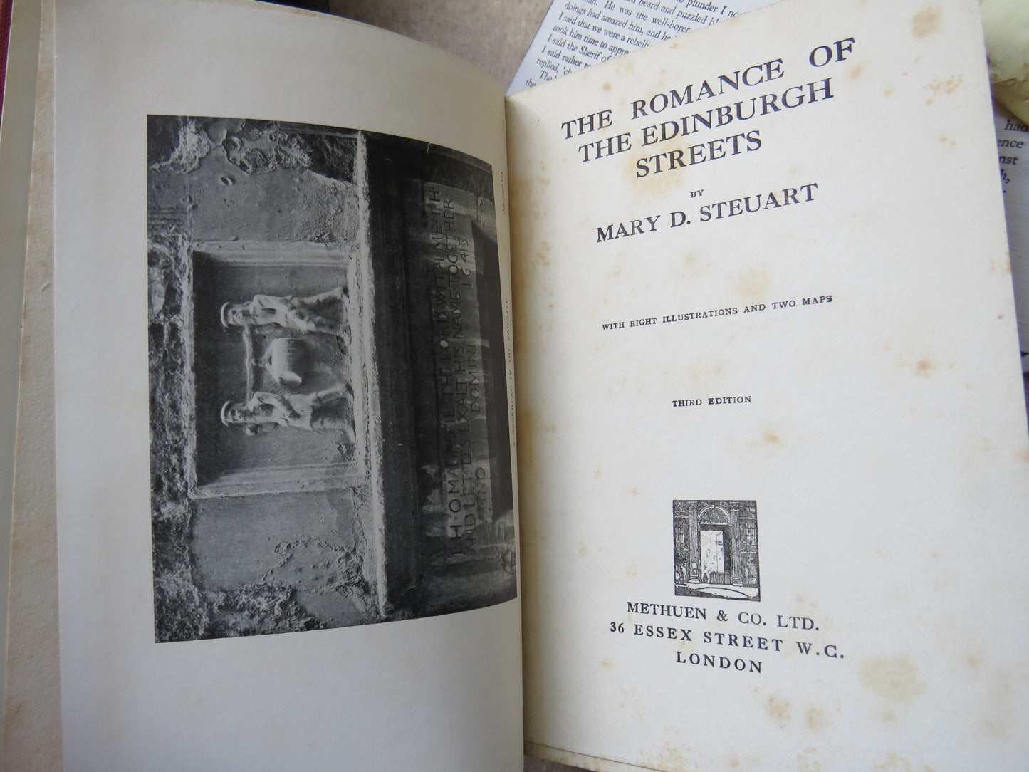 The Romance of The Edinburgh Streets By Mary D. Steuart 1933