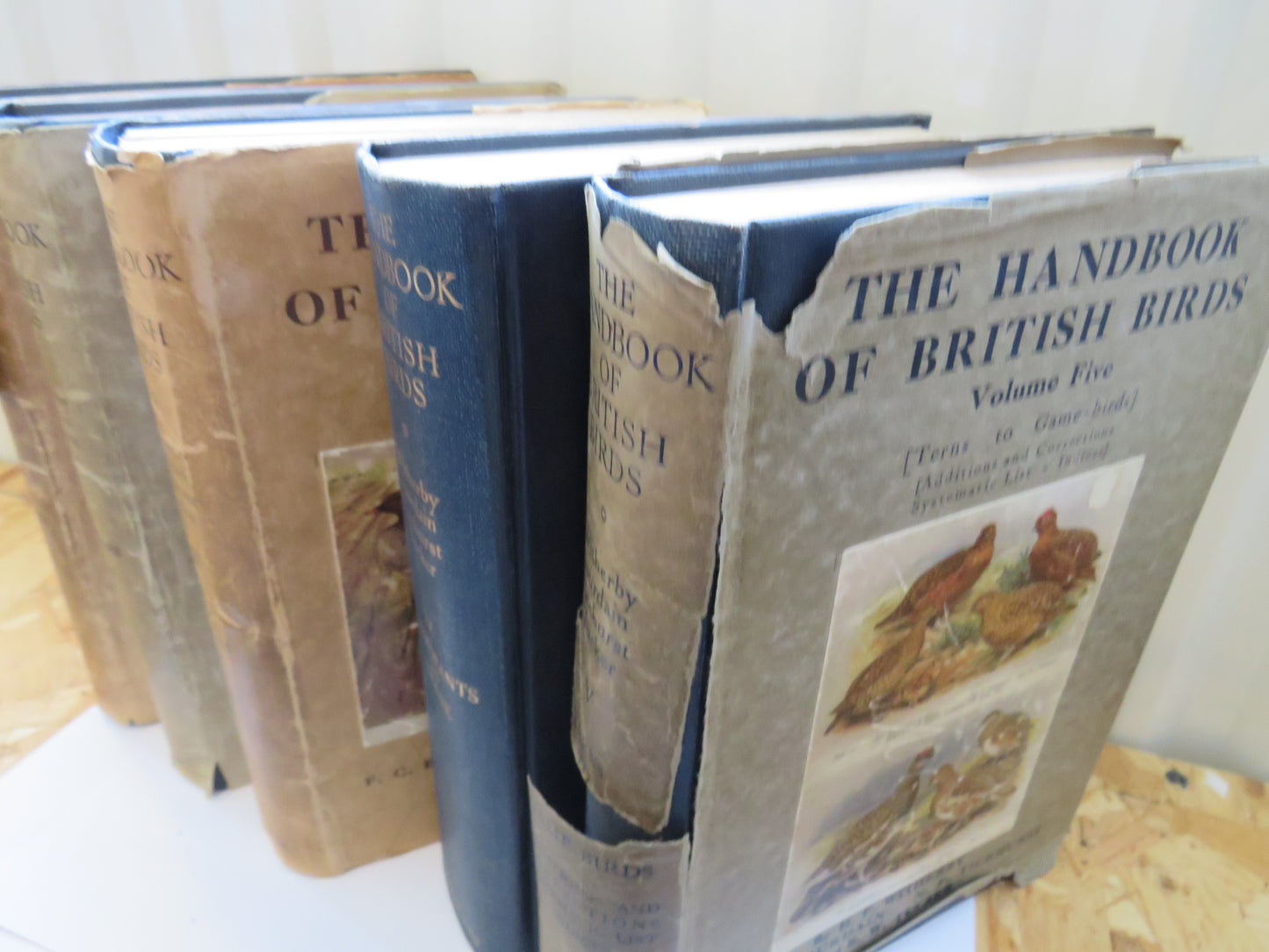The Handbook of British Birds Volumes 1 - 5 1st Editions 1938 -1941