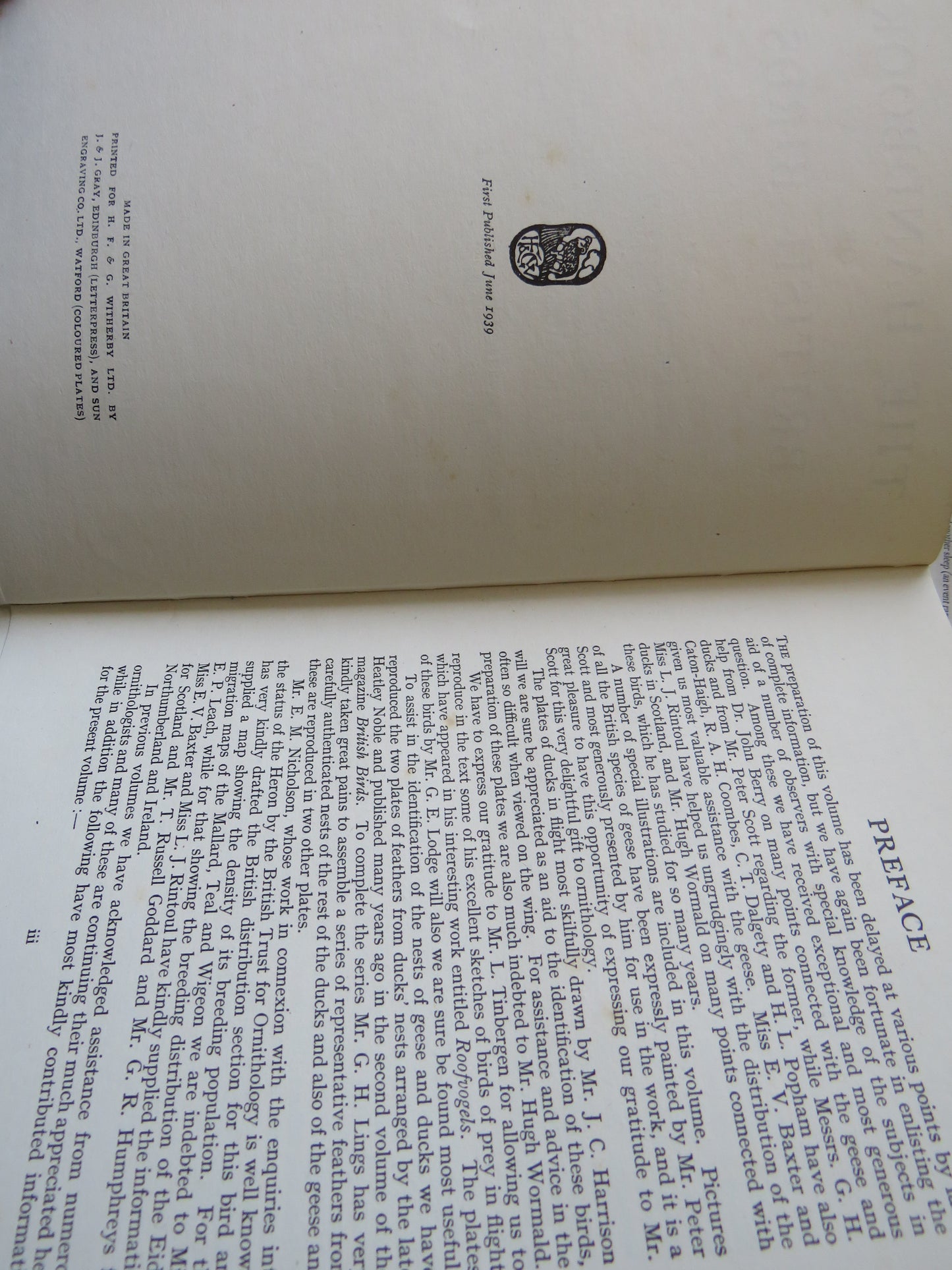 The Handbook of British Birds Volumes 1 - 5 1st Editions 1938 -1941