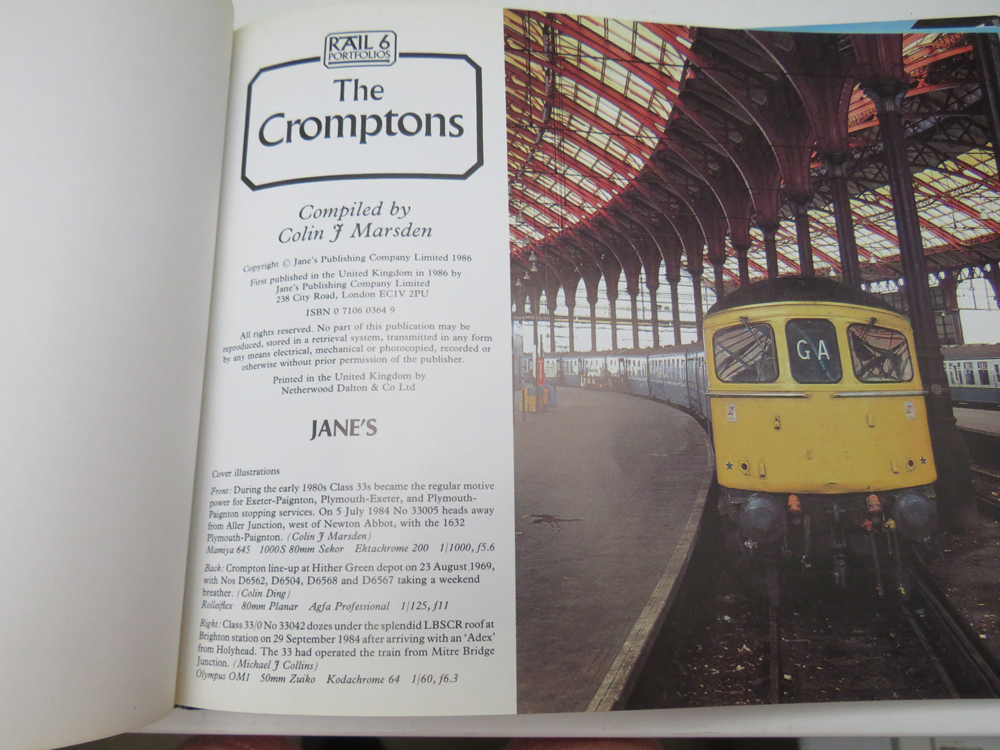 The Cromptons Compiled By Colin J. Marsden 1986 (Vintage Railway Book) book 3
