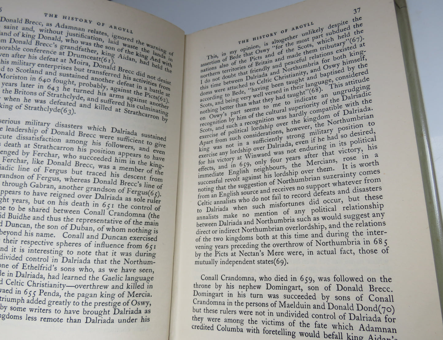 The History of Argyll Up To The Beginning of the Sixteenth Century By Colin M. MacDonald