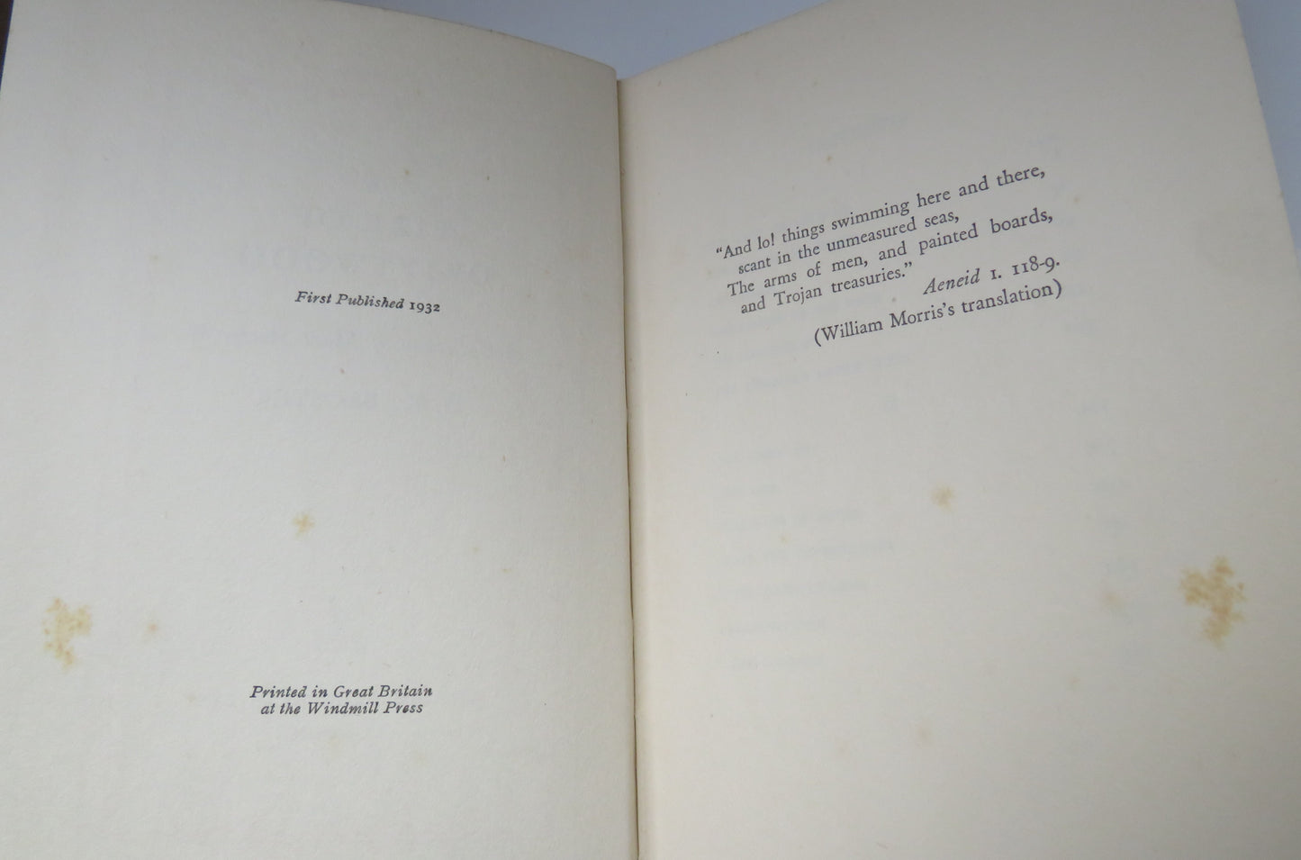 A Fire of Driftwood A Collection of Short Stories By D.K. Broster 1932 1st Edition