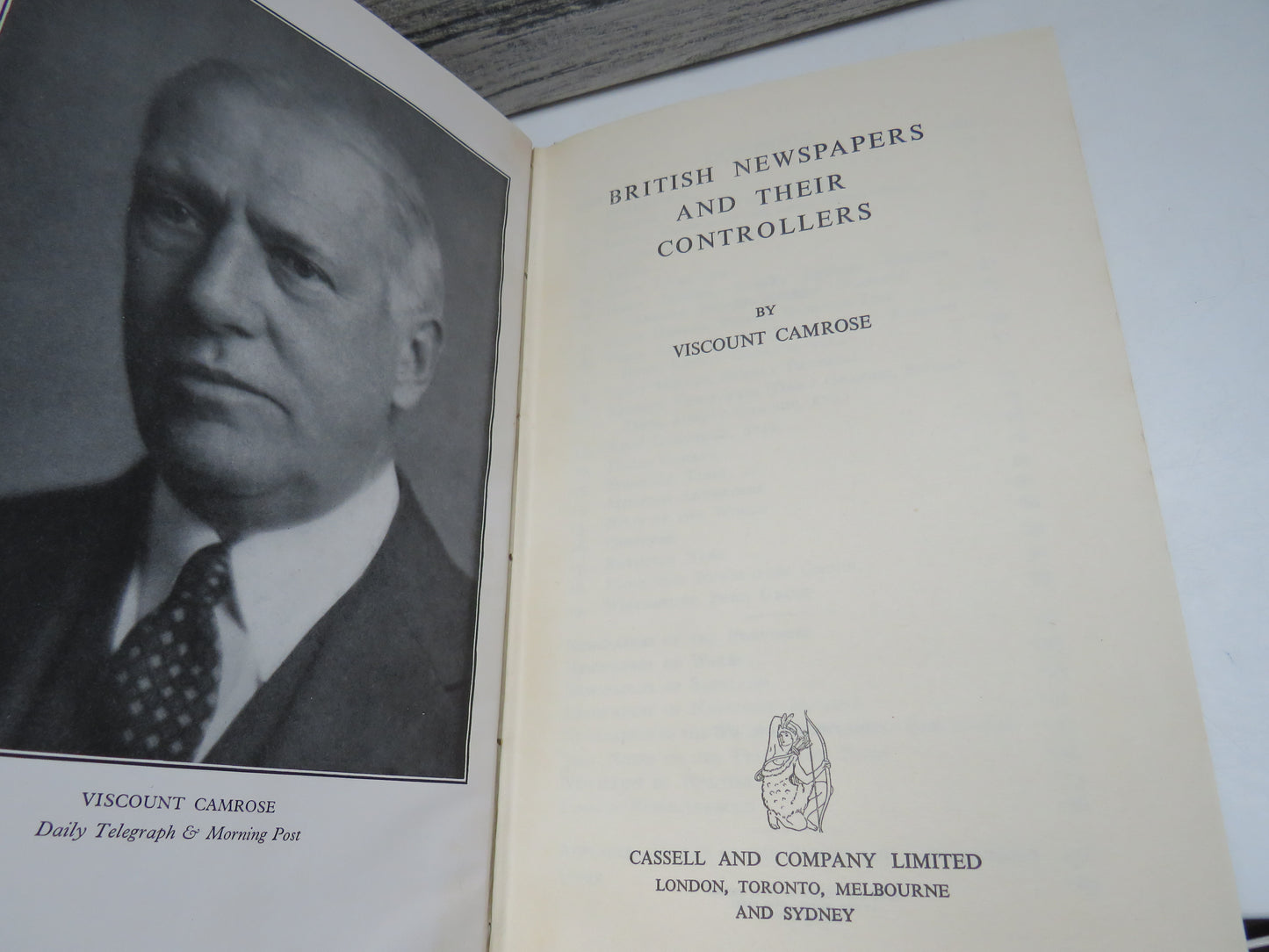 British Newspapers and their Controllers by Viscount Camrose, 1947