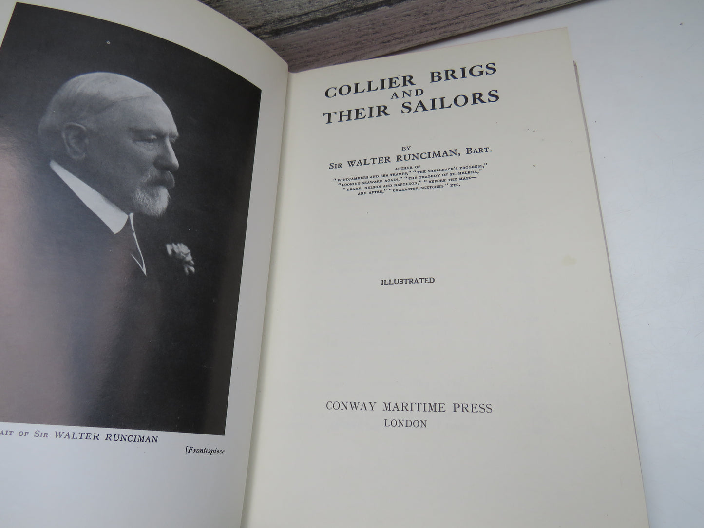 Collier Brigs and Their Sailors by Sir Walter Runciman, Illustrated, 1971