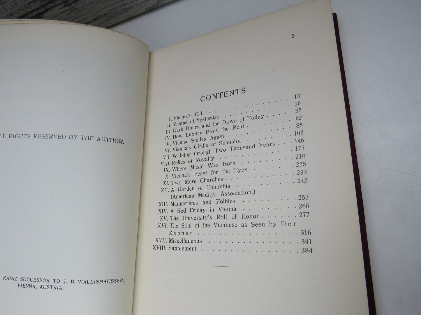 Vienna, Yesterday and Today by J. Alexander Mahan, 1929