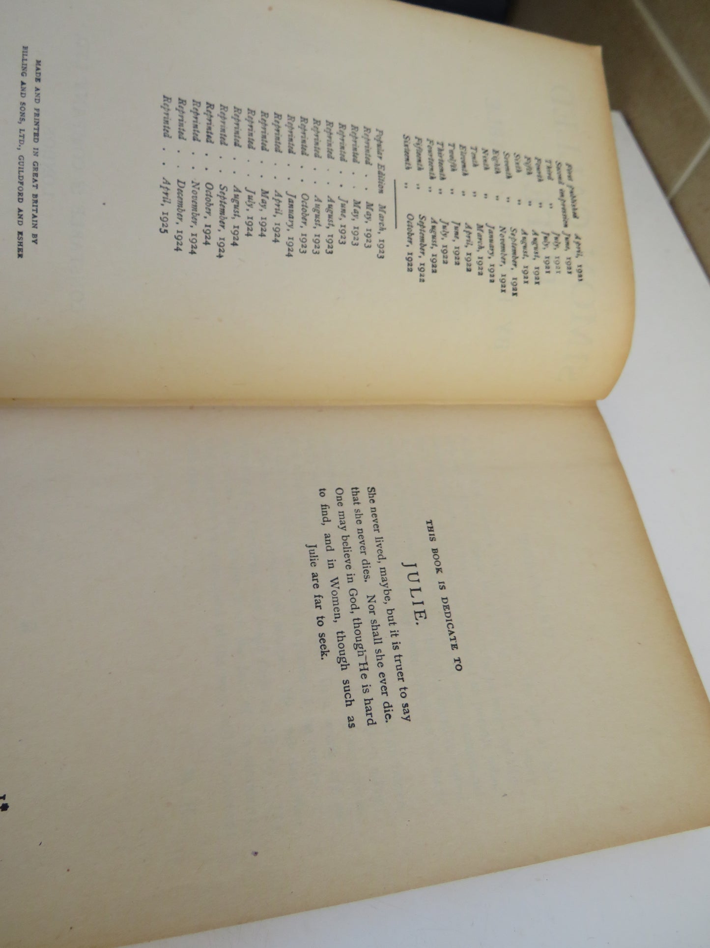 Simon Called Peter By Robert Keable 1925