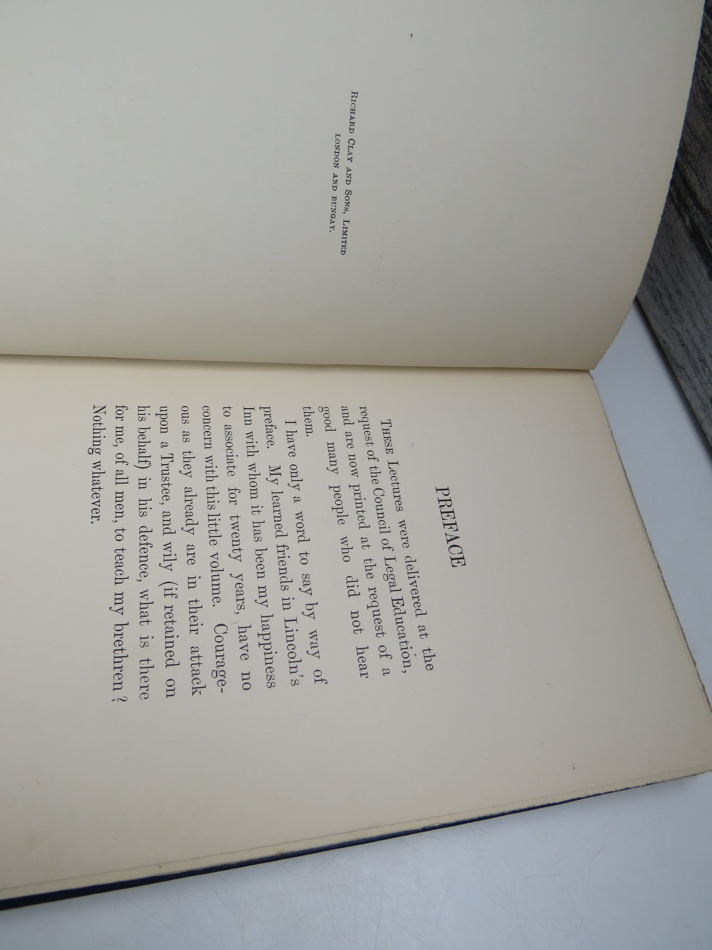 The Duties of Liabilities of Trustees, Six Lectures by Augustine Birrell, 1896, Presentation Copy