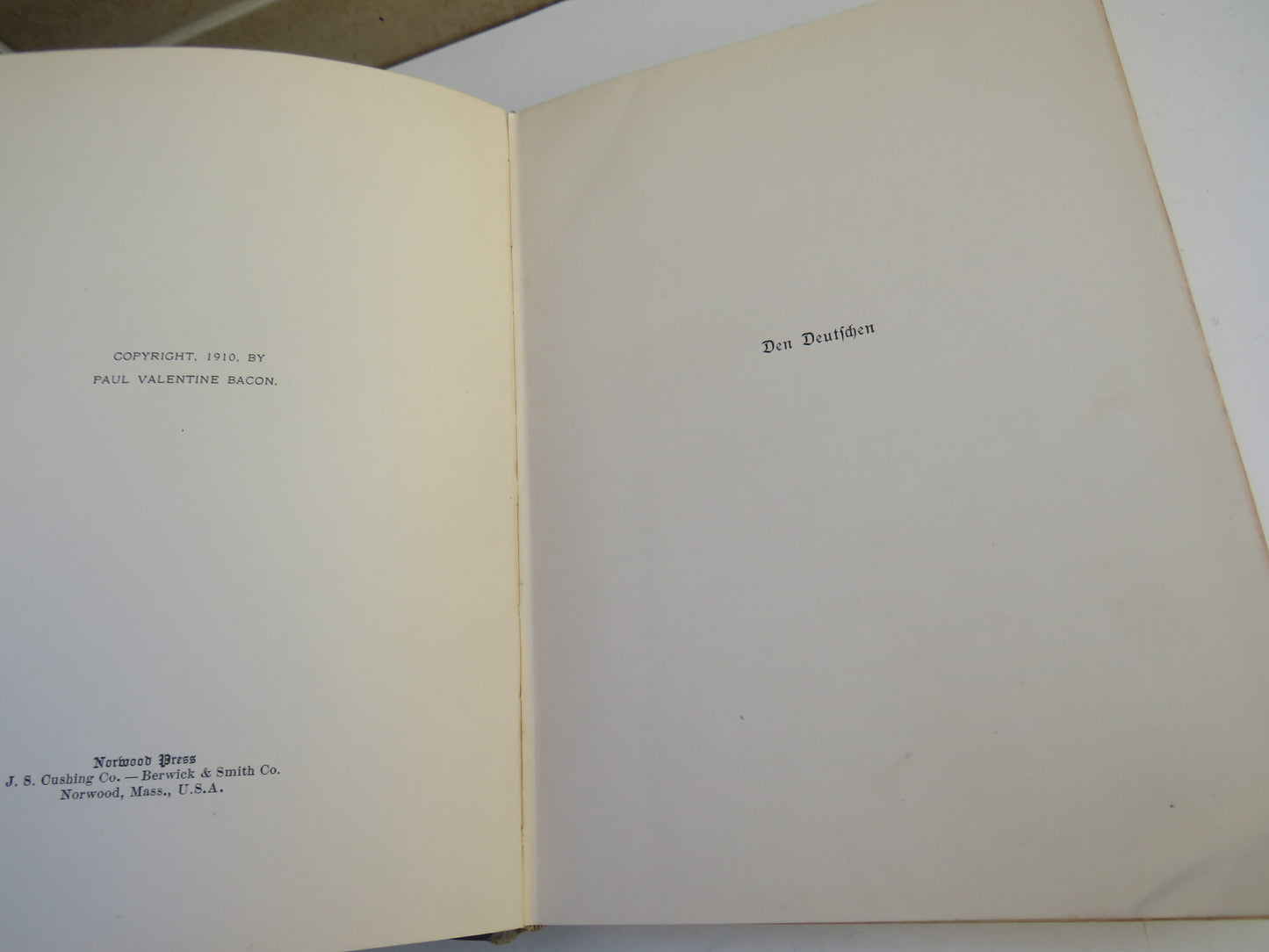 Im Vaterland By Paul V. Bacon 1910