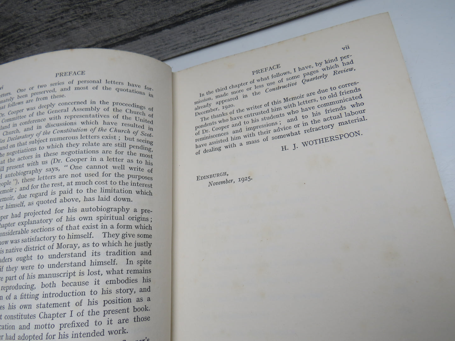 James Cooper, A Memoir by H. J. Wotherspoon, with Illustrations, 1926
