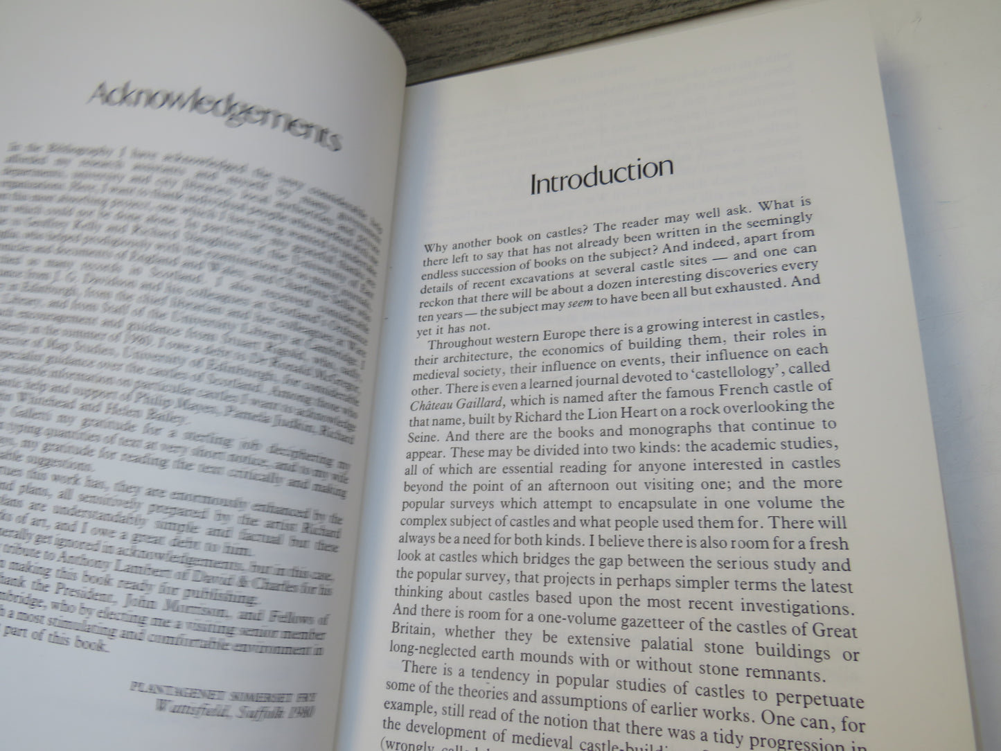 The David & Charles Book of Castles By Plantagenet Somerset Fry 1980