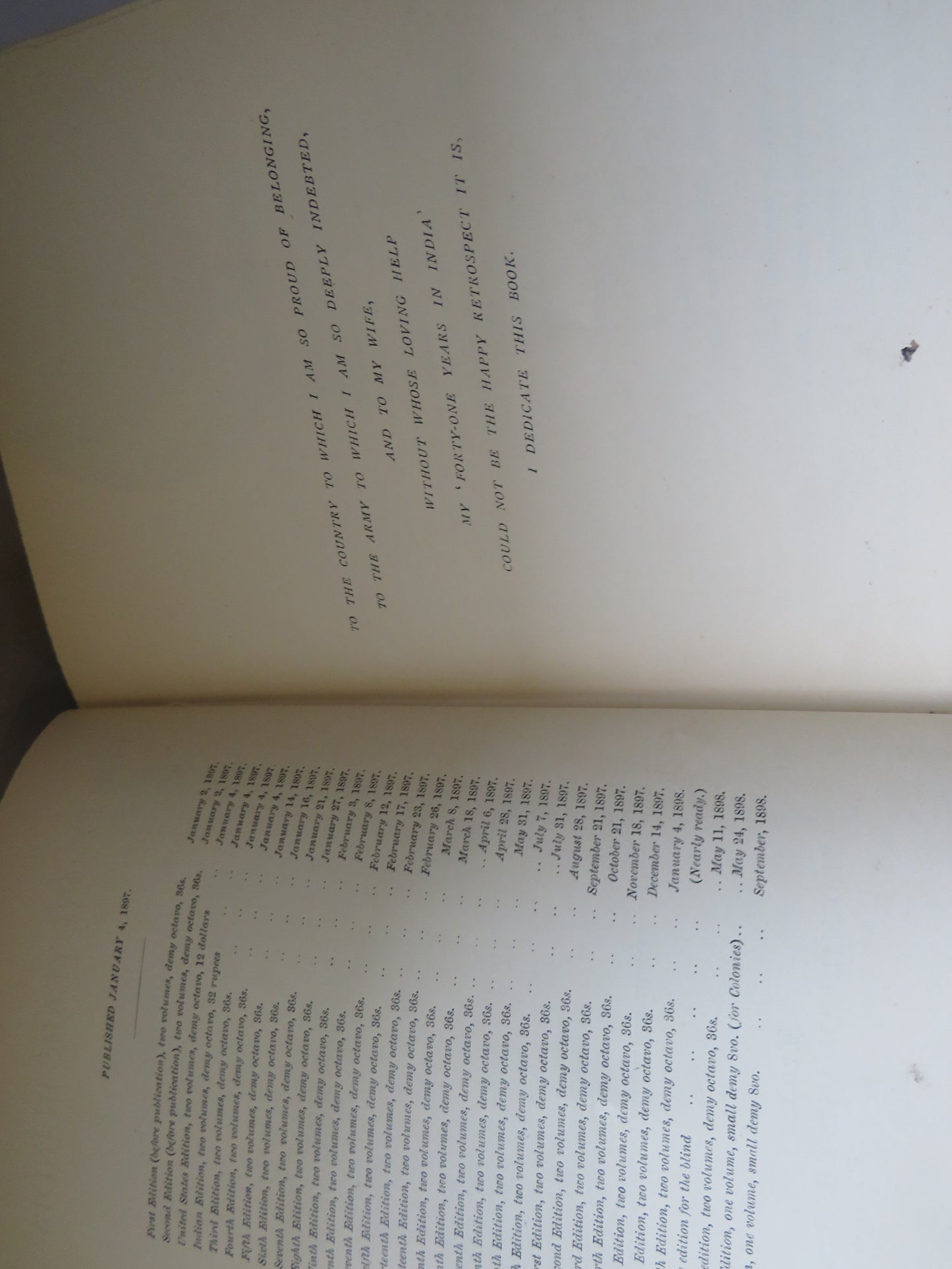 Forty-One Years In India From Subaltern To Commander-In-Chief By Field Marshal Lord Roberts of Kandahar 1898