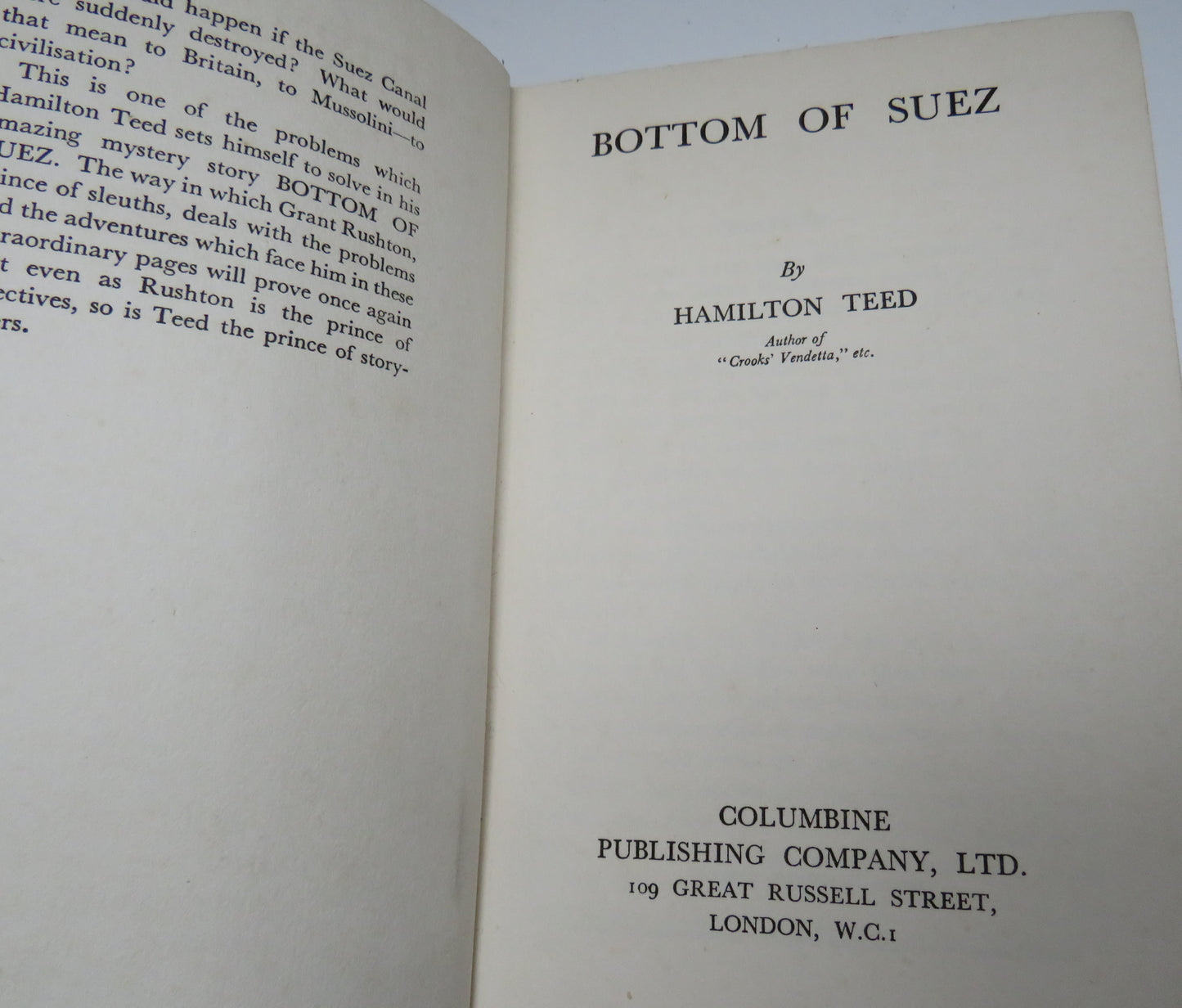 Bottom Of the Suez By Hamilton Teed