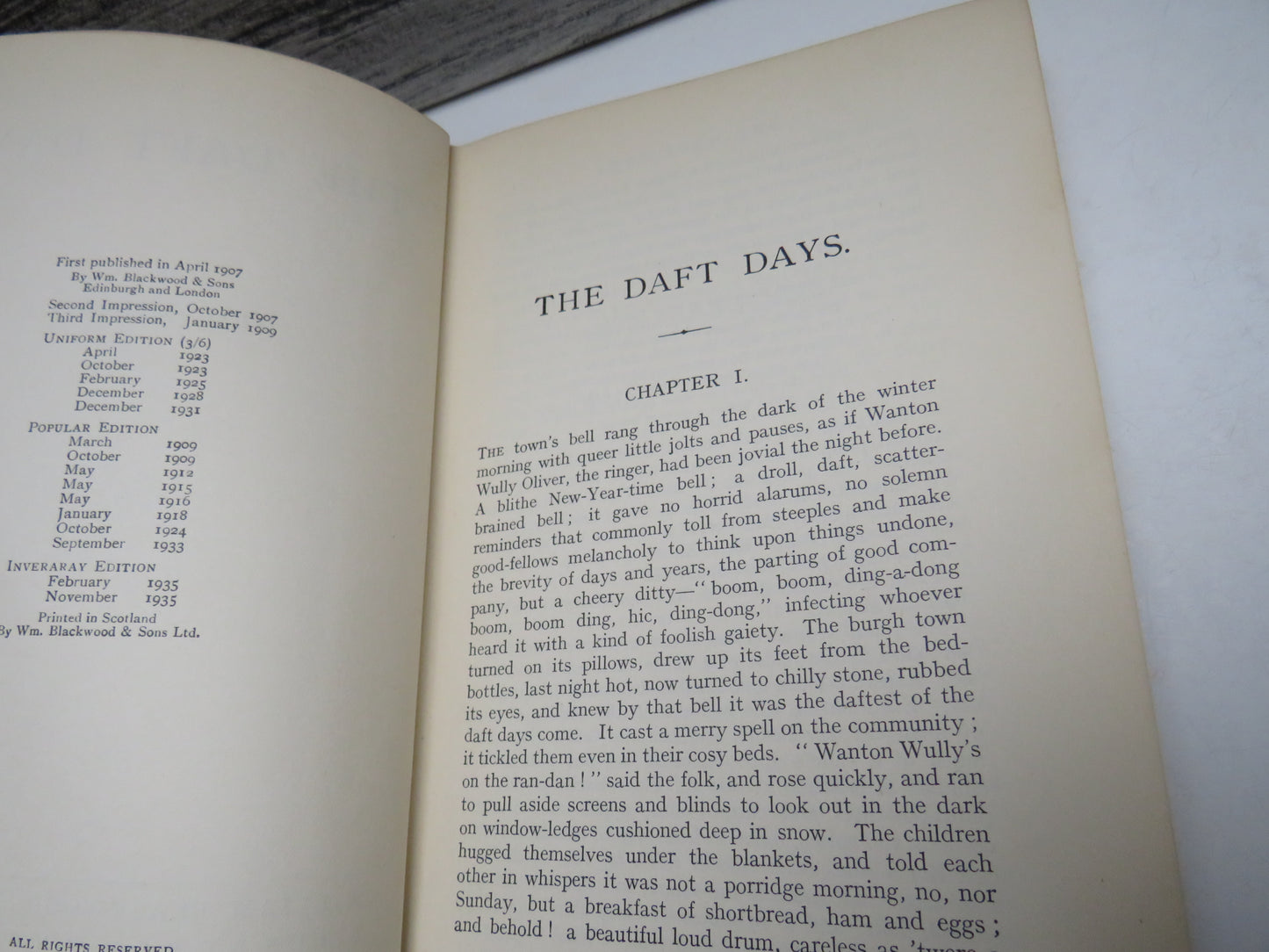 The Daft Days by Neil Munro, 1935, Vintage Book