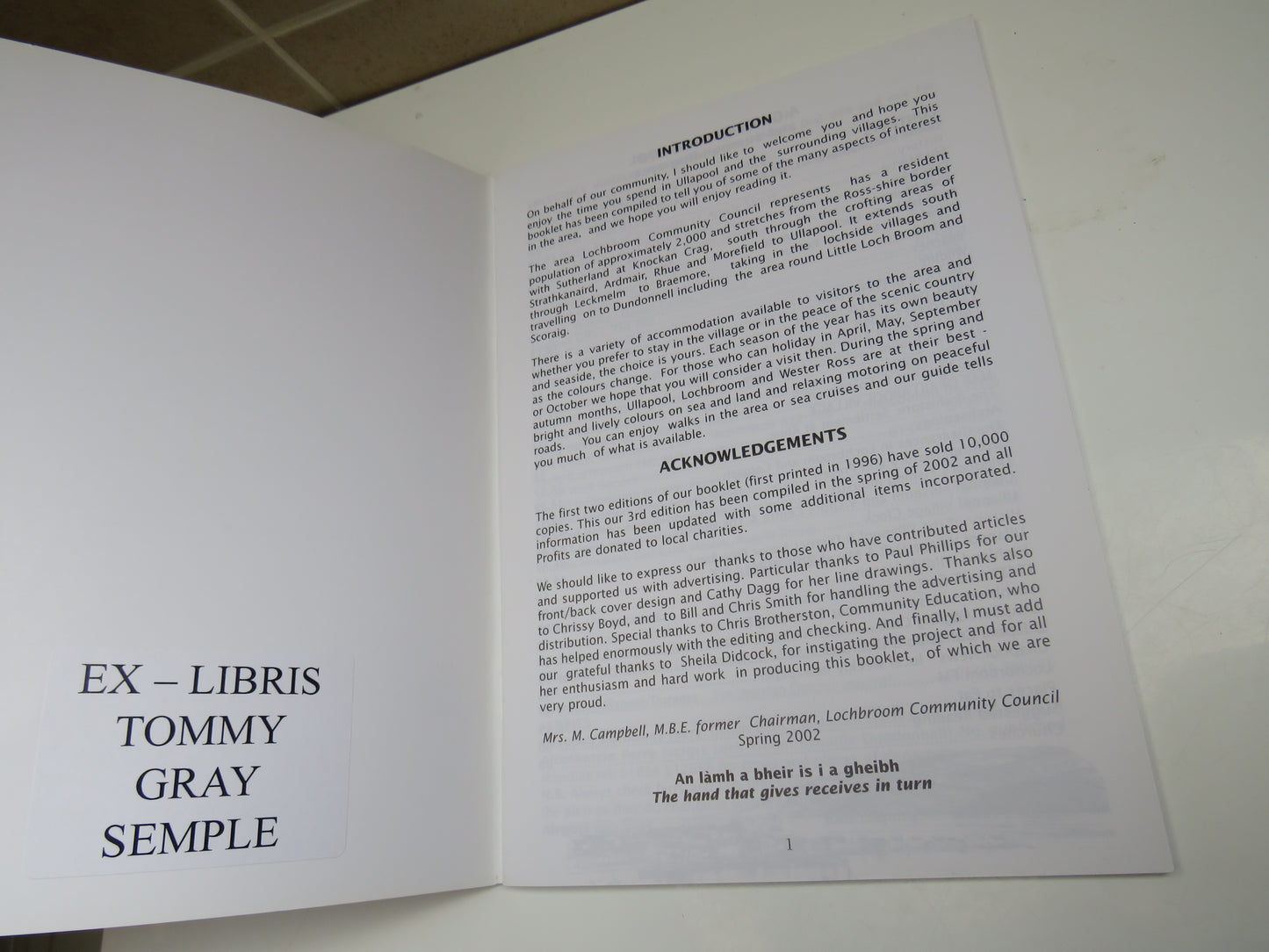 A Guide To Ullapool and Surrounding Area 2002