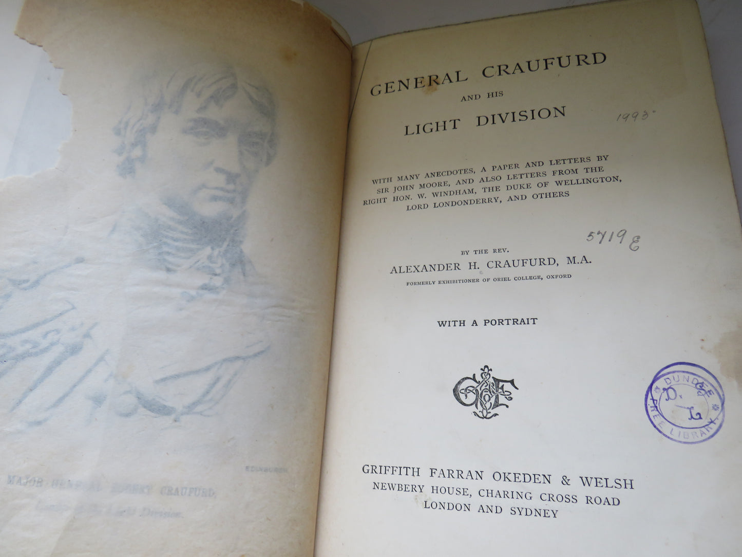 General Craufurd and his Light Division By The Rev Alexander H. Craufurd