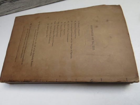 The Quarterly Review Vol. 126 Published In January & April 1869