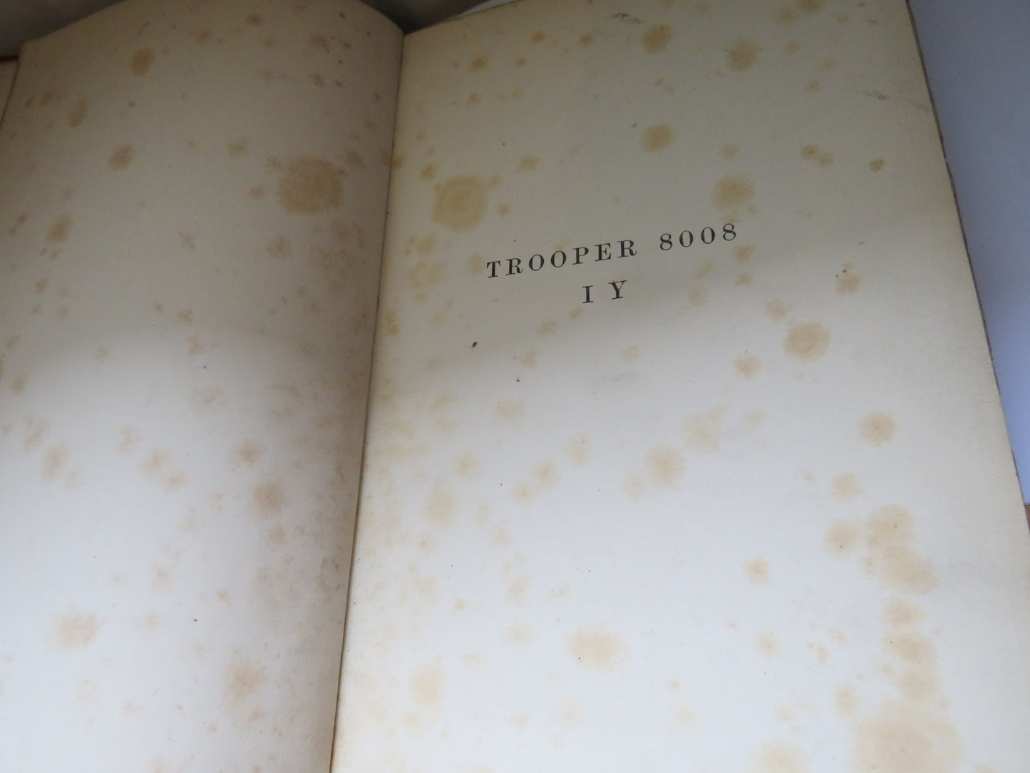 Trooper 8008 I Y By The Hon. Sidney Peel 1902
