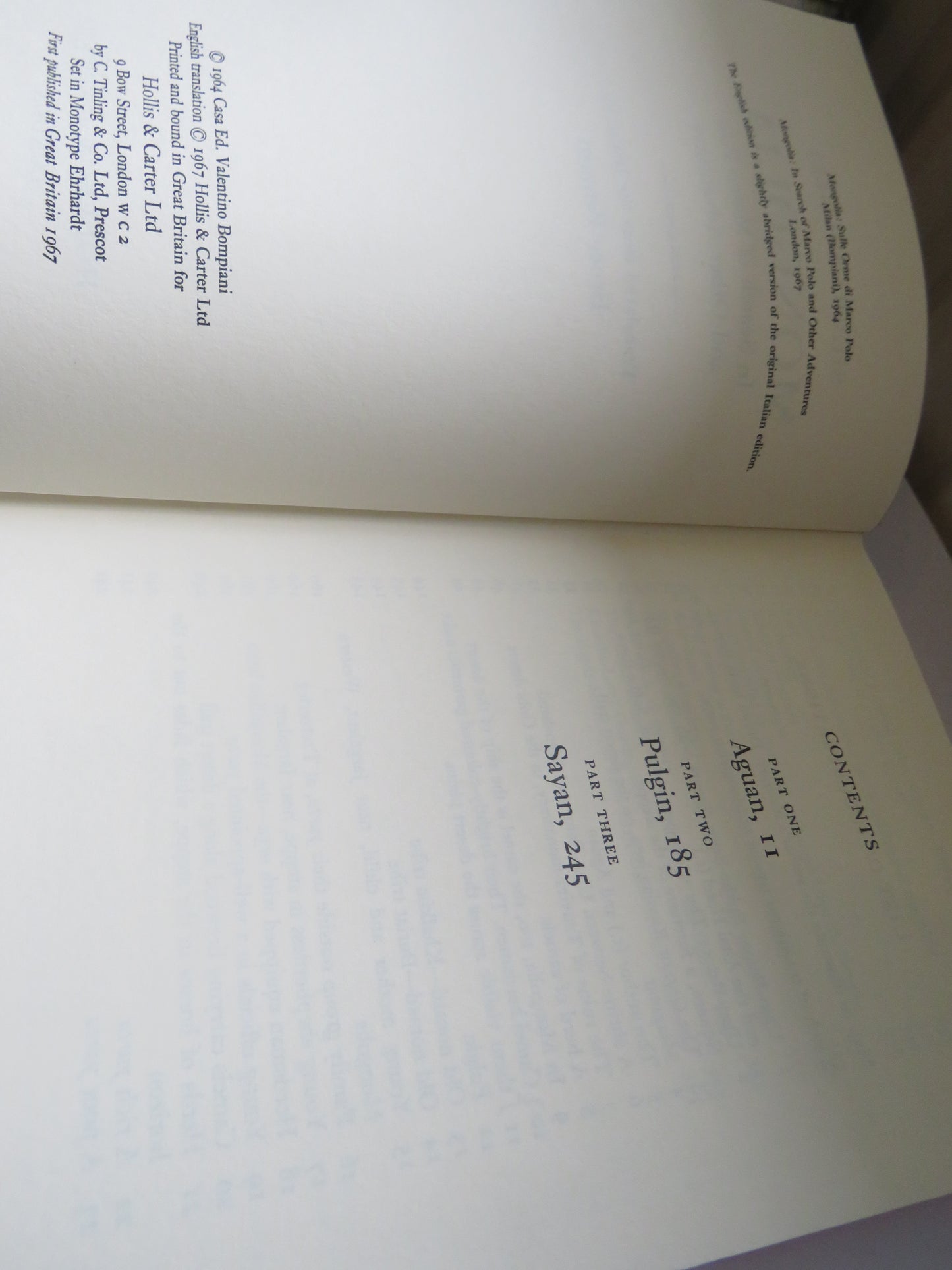 Mongolia In Search of Marco Polo and Other Adventures By Silvio Micheli Translated by Bruce Penman 1967