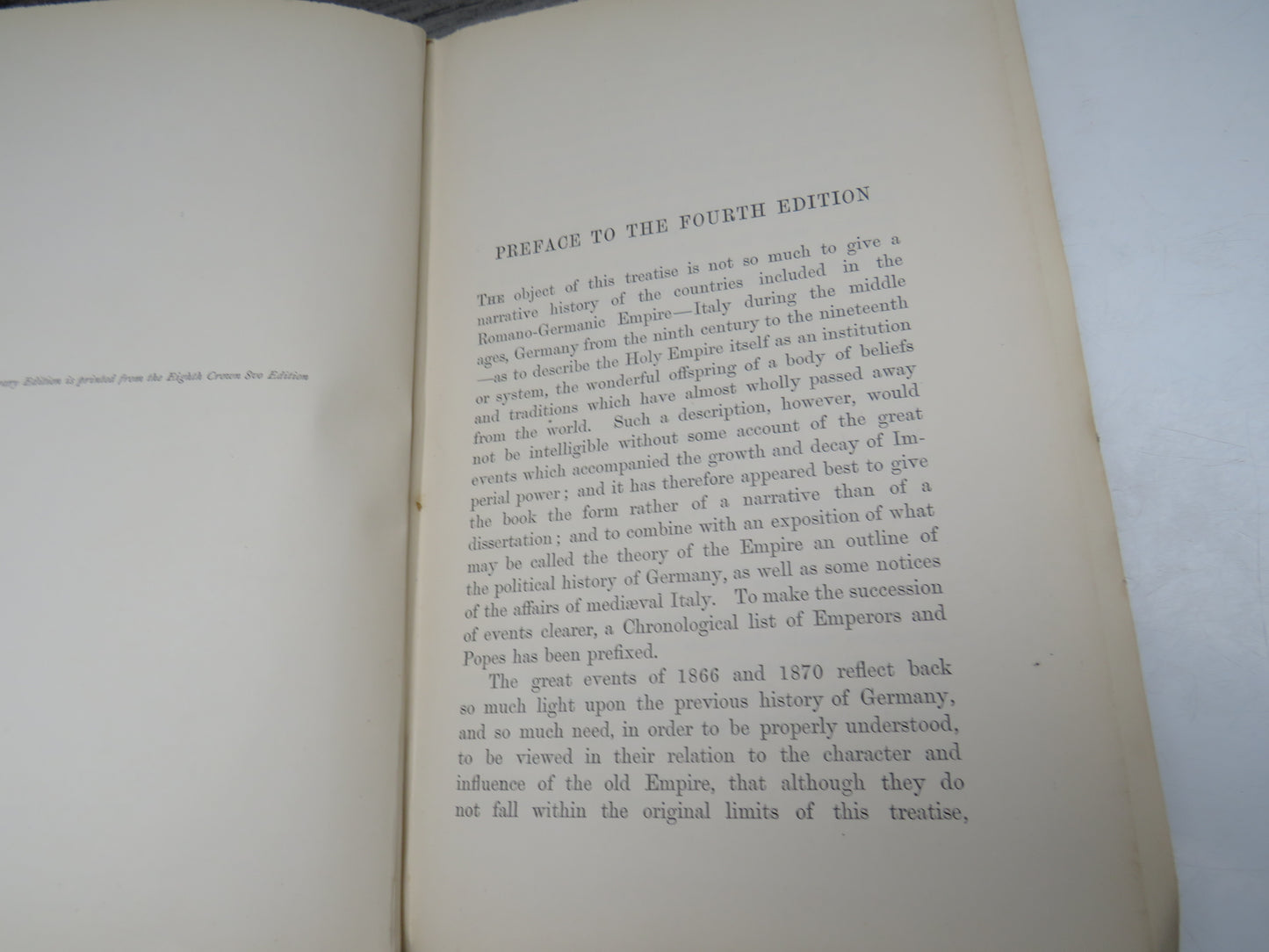 The Holy Roman Empire by James Bryce, 1889