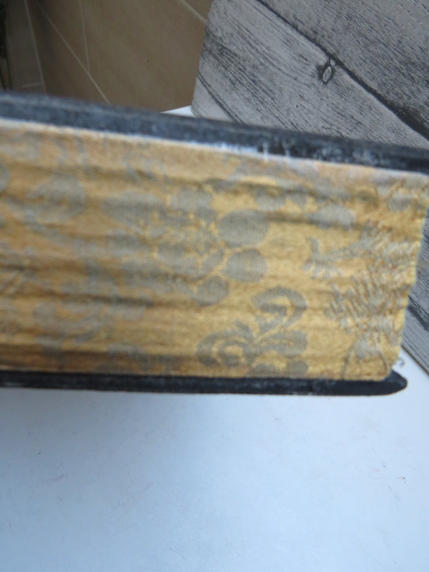 Vintage Chinese Buddhist Prayer Book With 8 White Jade Panels