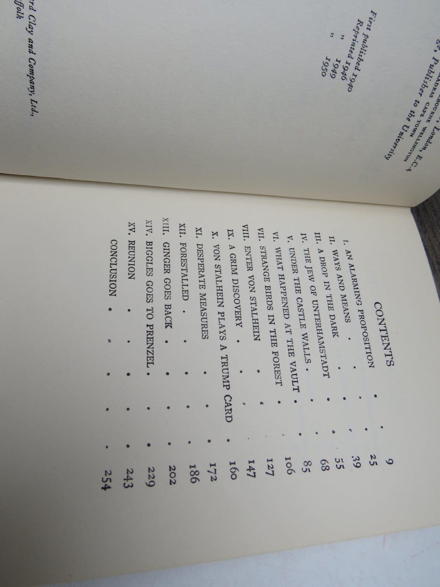 Biggles Secret Agent By Captain W.E. Johns 1950
