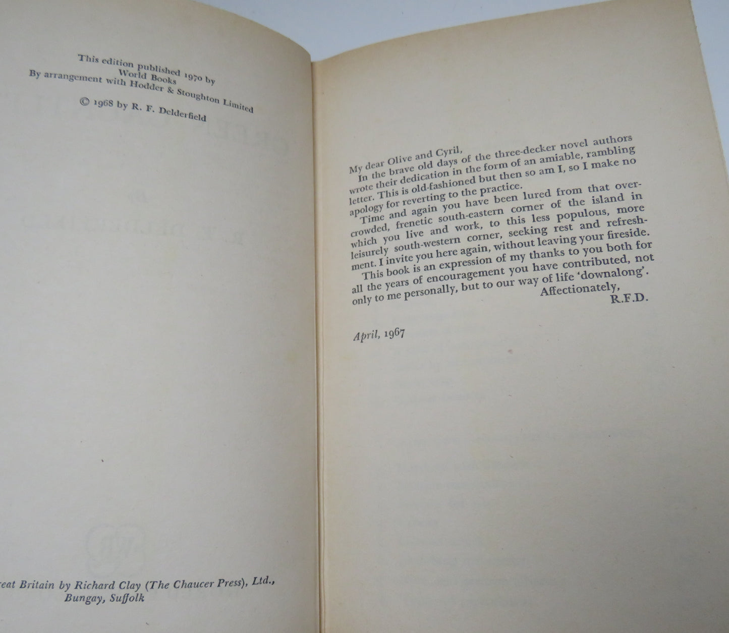 The Green Gauntlet By R.F. Delderfield 1970