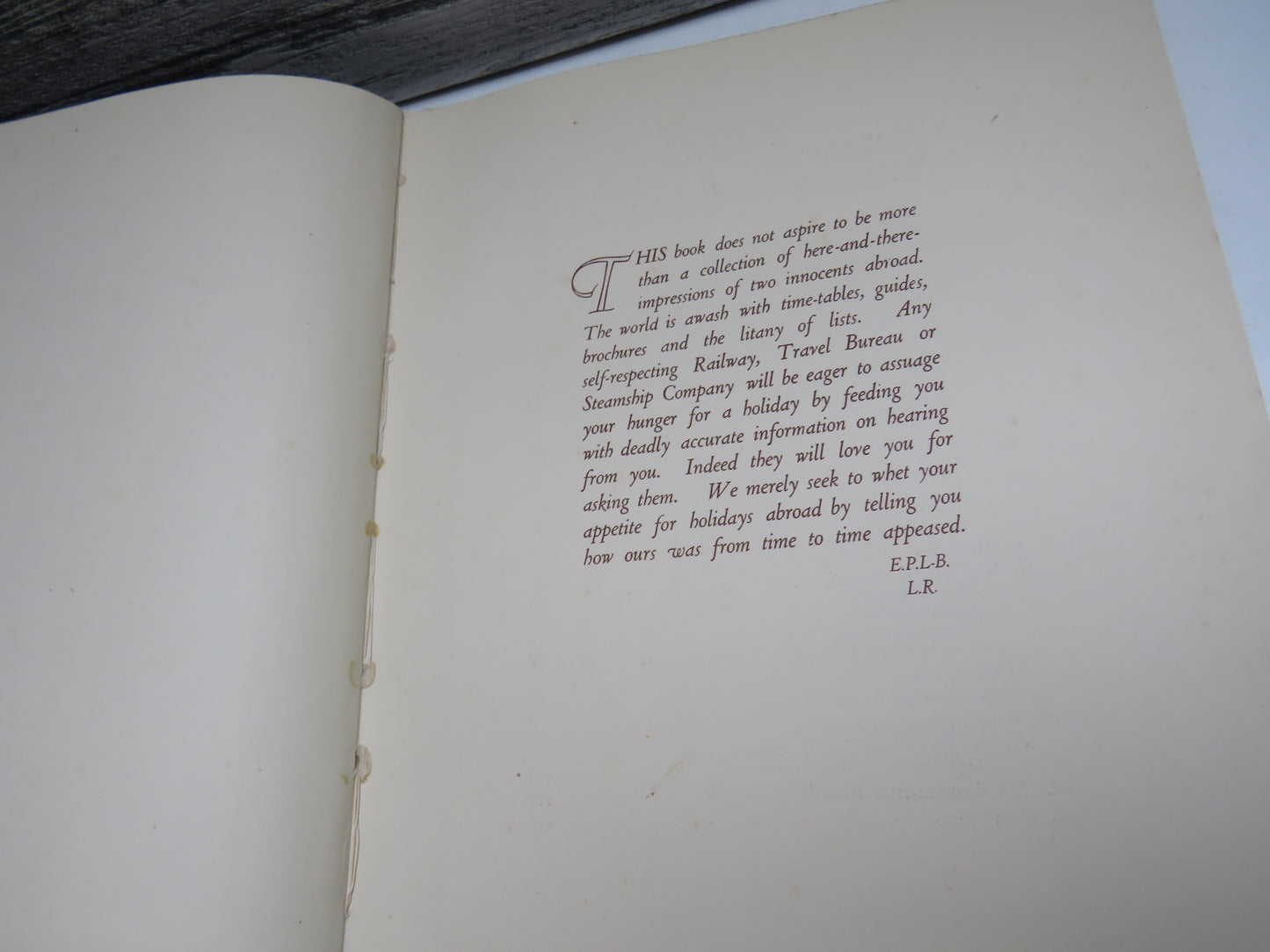 Come Abroad With Us by E. P. Leigh-Bennett, Illustrated by Leonard Richmond, First Edition