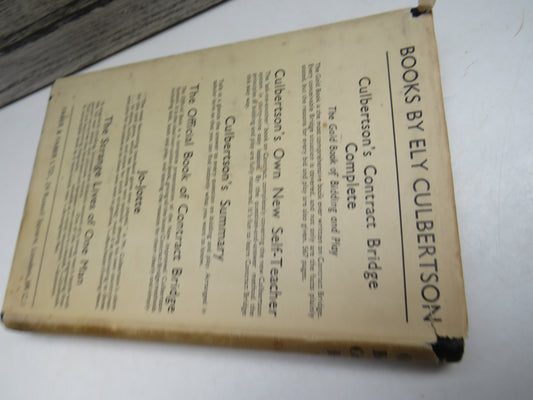 The Official Book of Contract Bridge by Ely Culbertson 1942