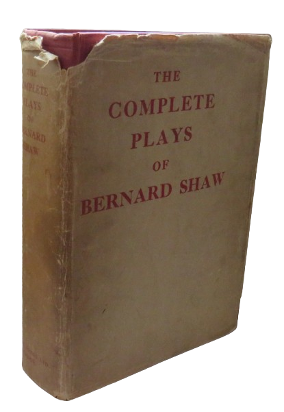 The Complete Plays Of Bernard Shaw 1934, Antique Book