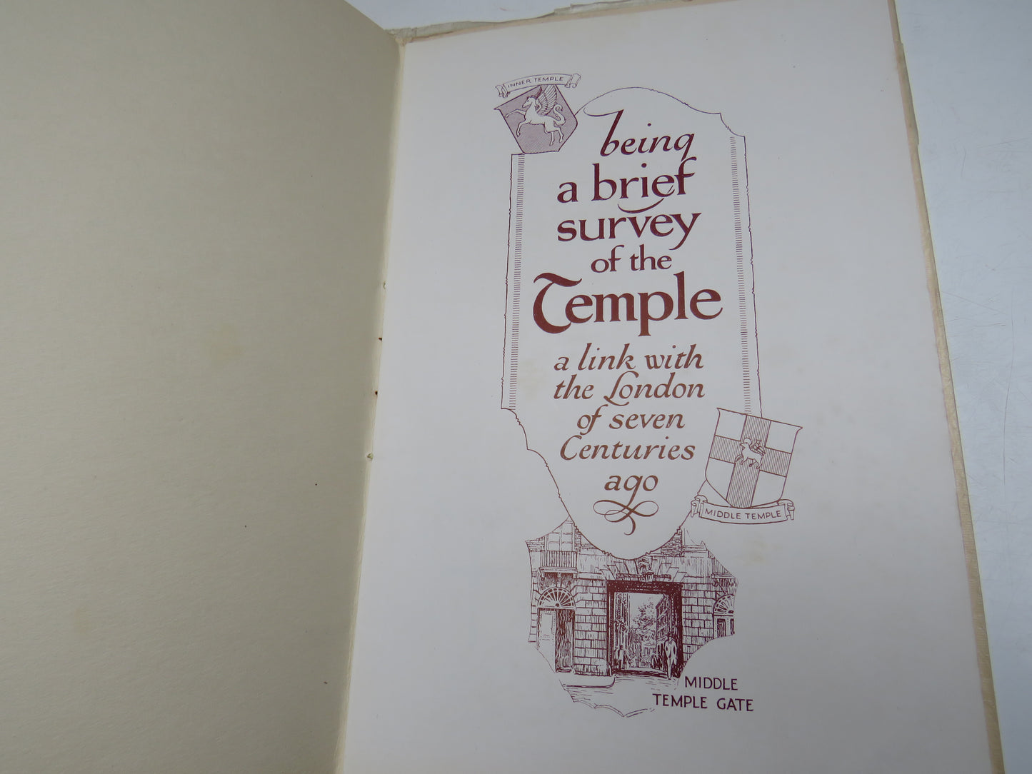 The Legacy of the Nine Knights being a brief survey of the Temple, a link with the London of seven Centuries ago
