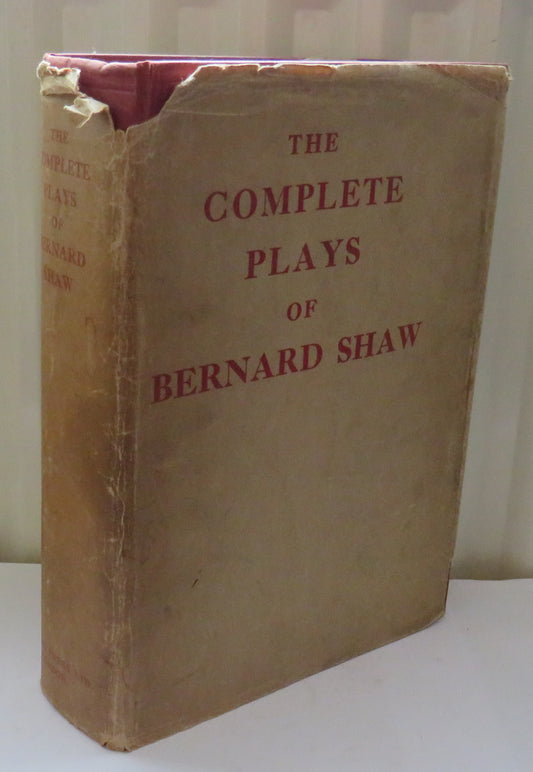 The Complete Plays Of Bernard Shaw 1934, Antique Book