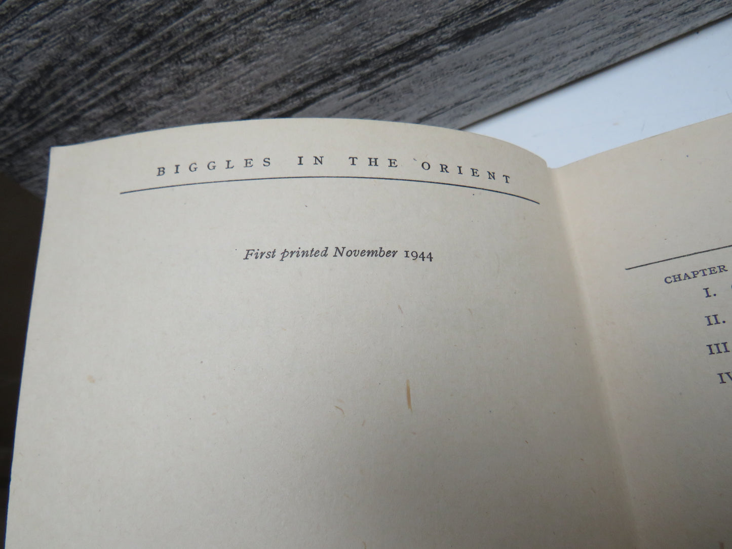 Biggles In The Orient By Captain W. E. Johns 1944 1st Edition