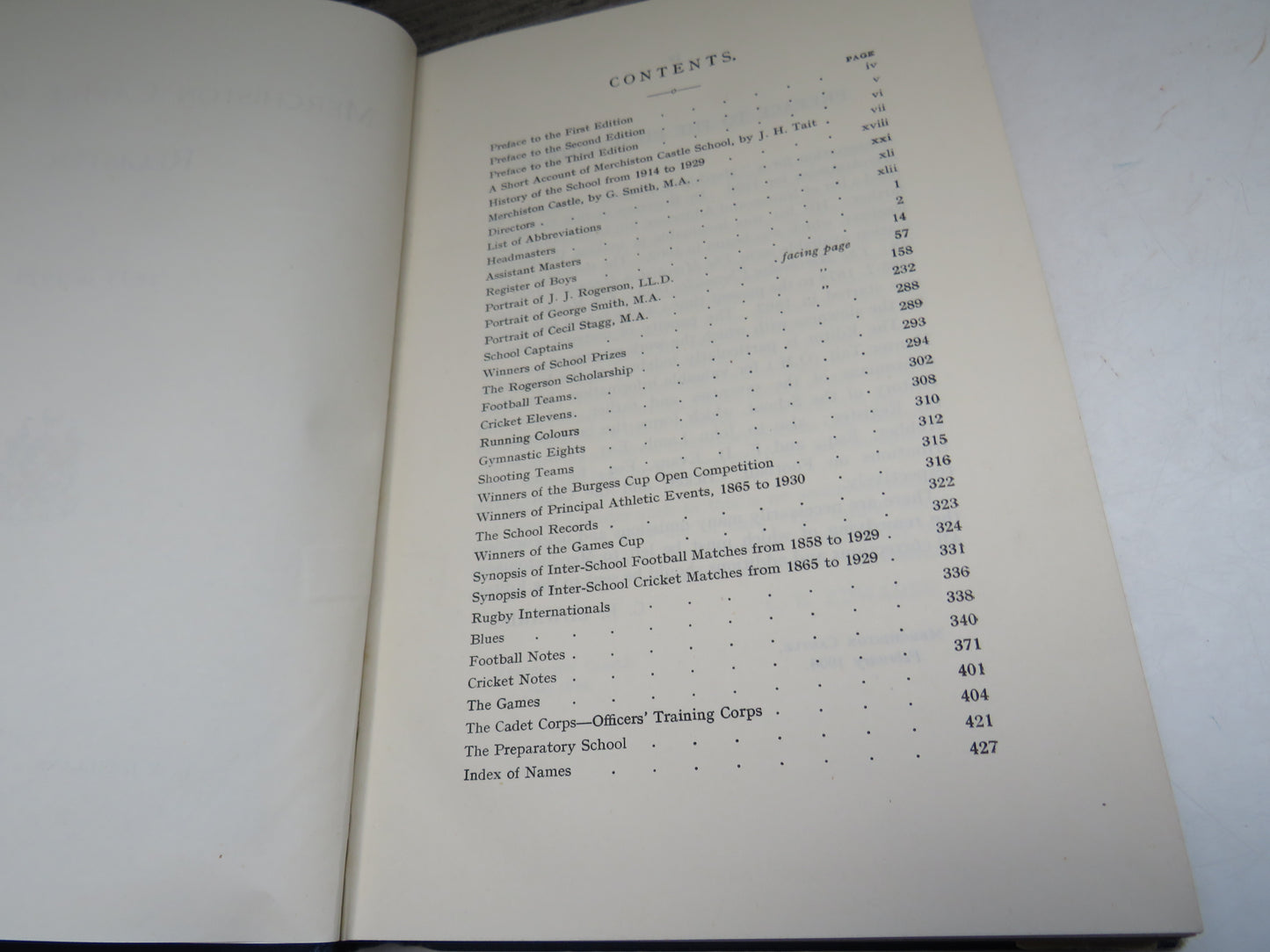 Merchiston Castle School Register 1833 to 1929