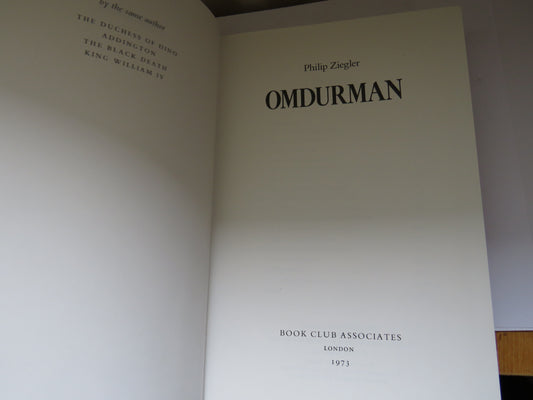 Omdurman By Philip Ziegler 1973