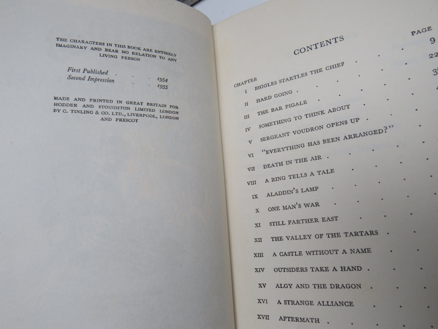 Biggles Foreign Legionnaire By Captain W. E. Johns 1955