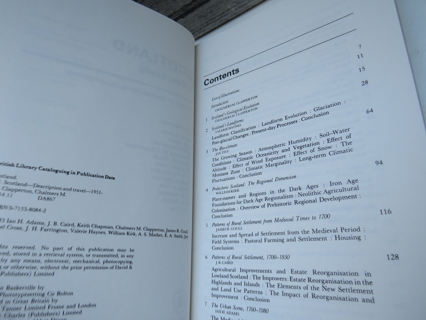 Scotland A New Study Edited By Chalmers M. Clapperton 1983