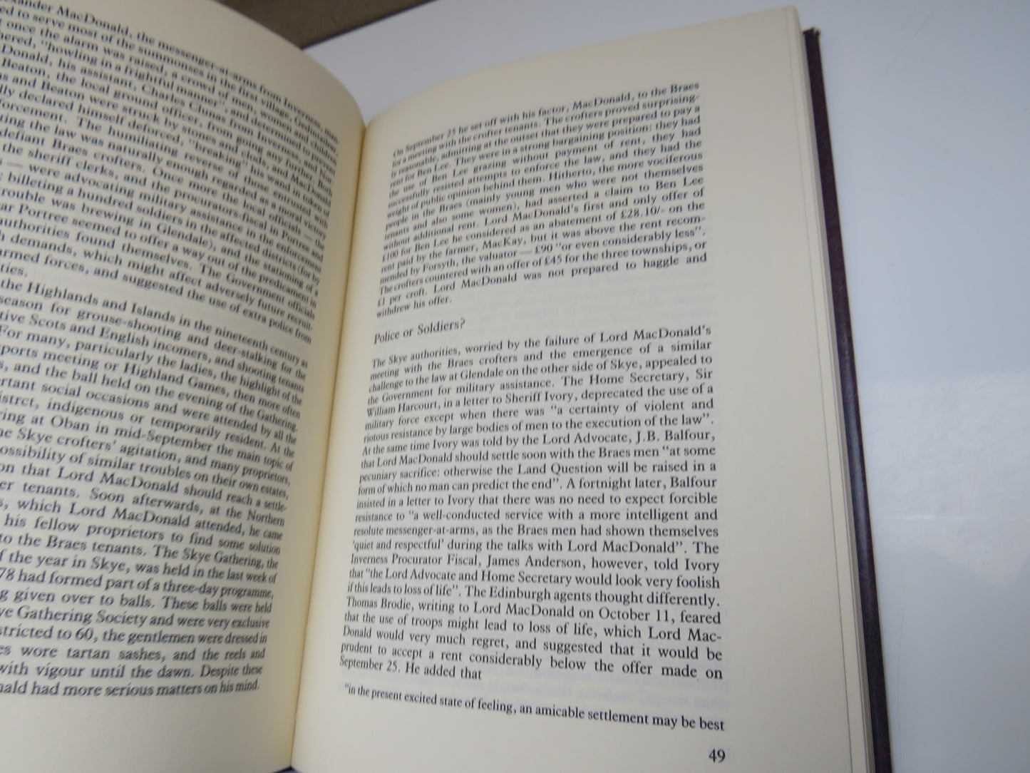 The Crofters' War By I M M MacPhail 1989