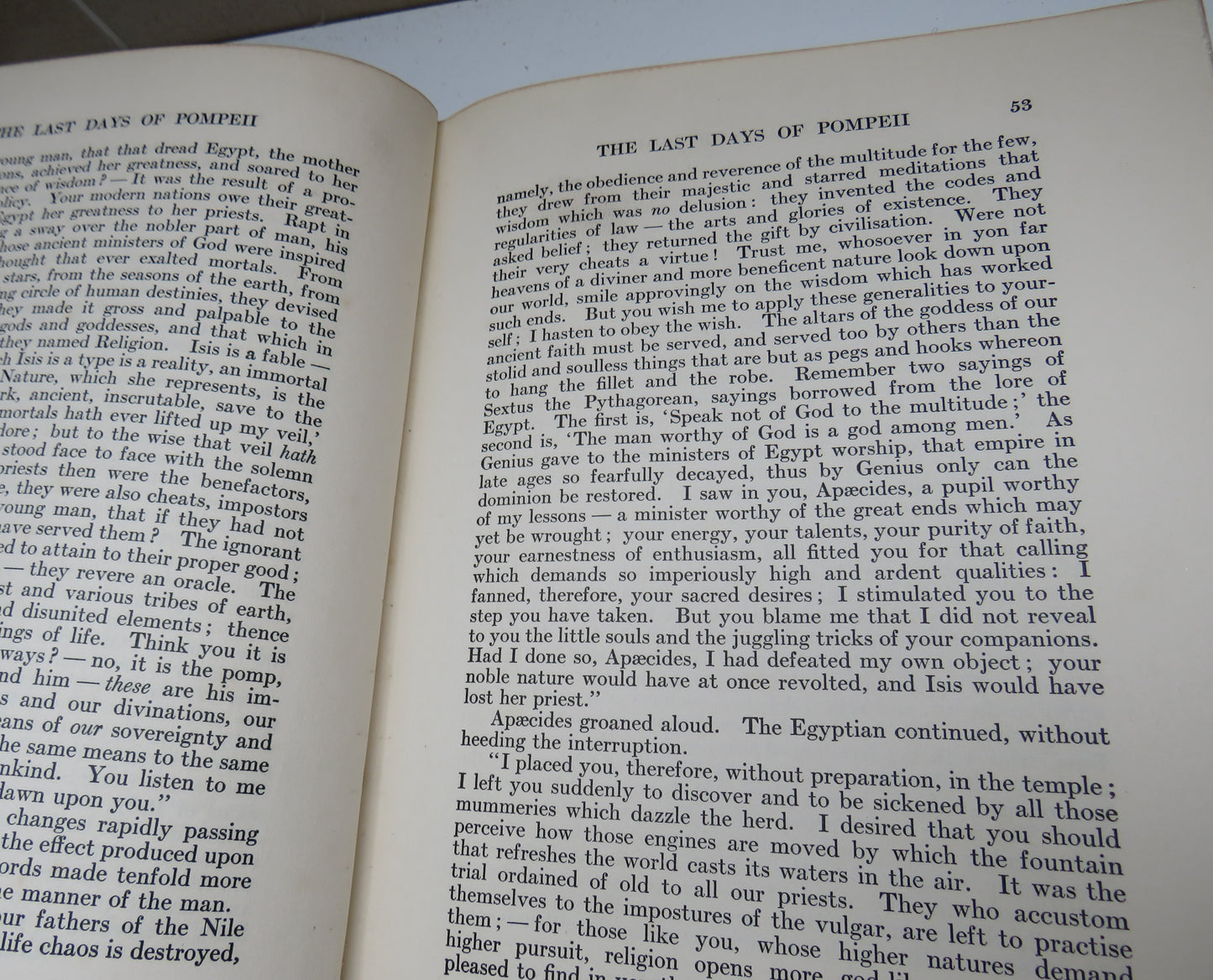 The Last Days Of Pompeii By Edward Bulwer Lytton 1926