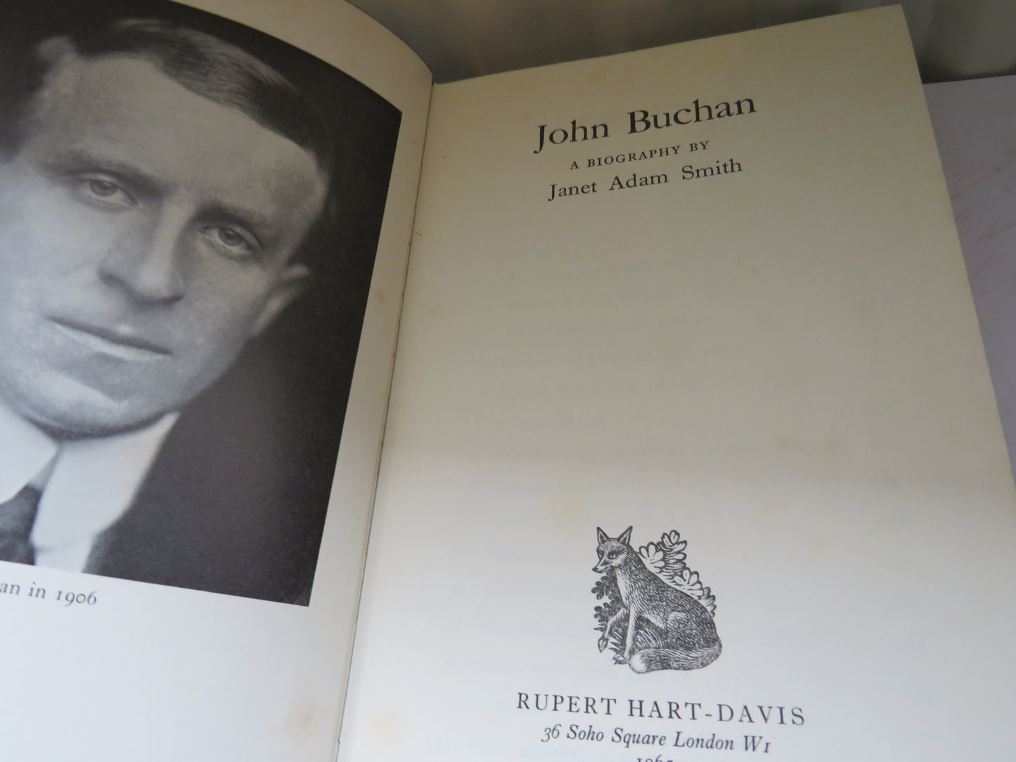 John Buchan A Biography By Janet Adam Smith 1965