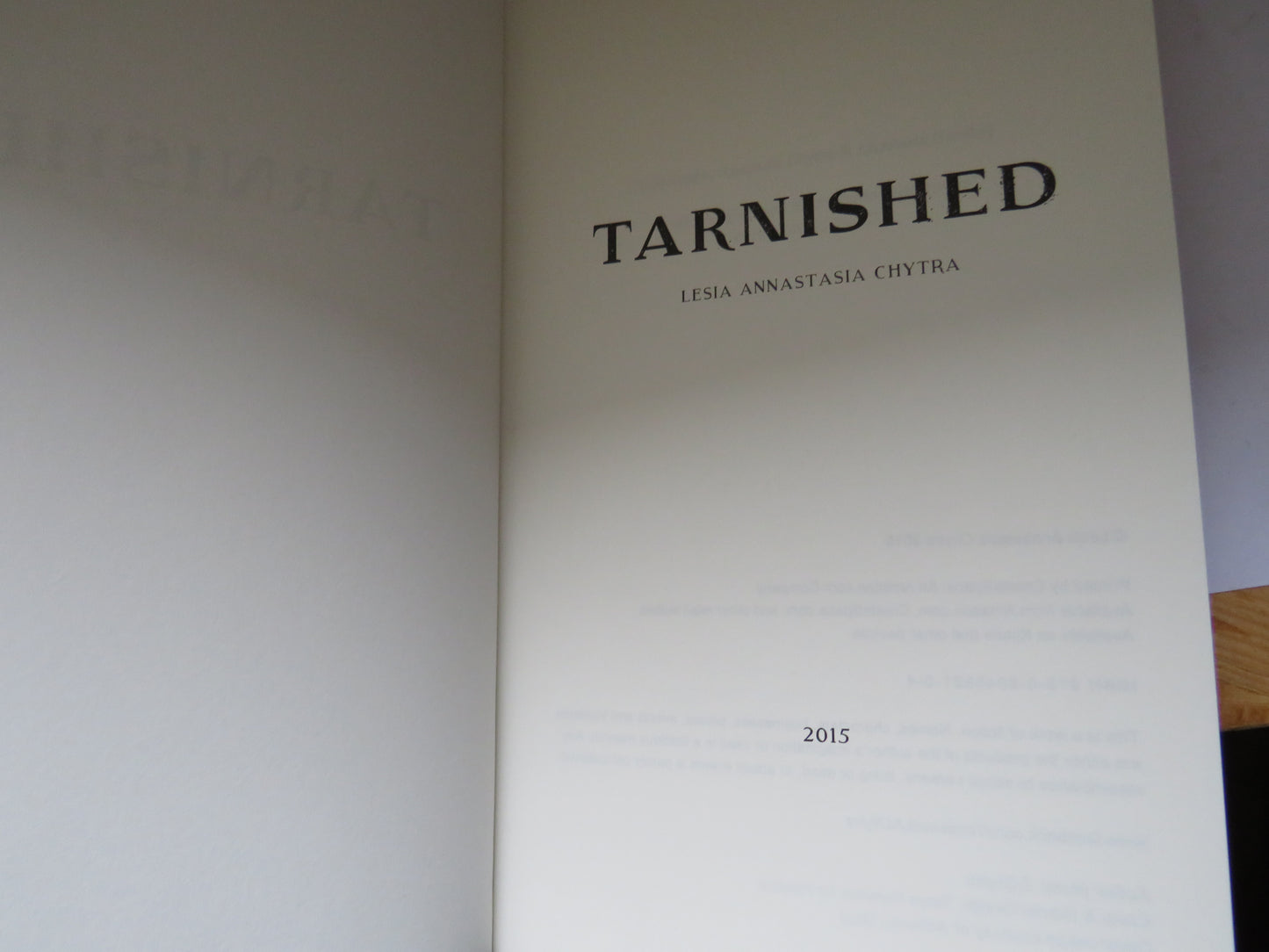 Tarnished By Lesia Annastasia Chytra 2015