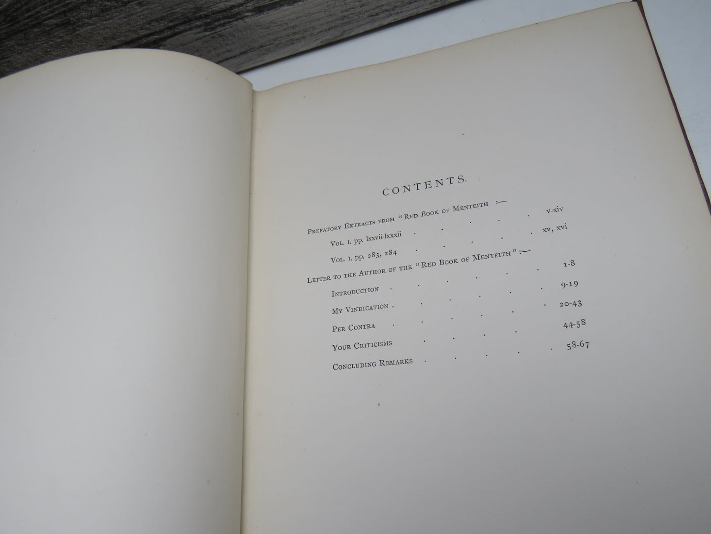 The Red Book of Menteith Reviewed In Reply To Charges of Literary Discourtesy Made Against The Review In A Letter To The Autor Of That Work By George Burnett 1881
