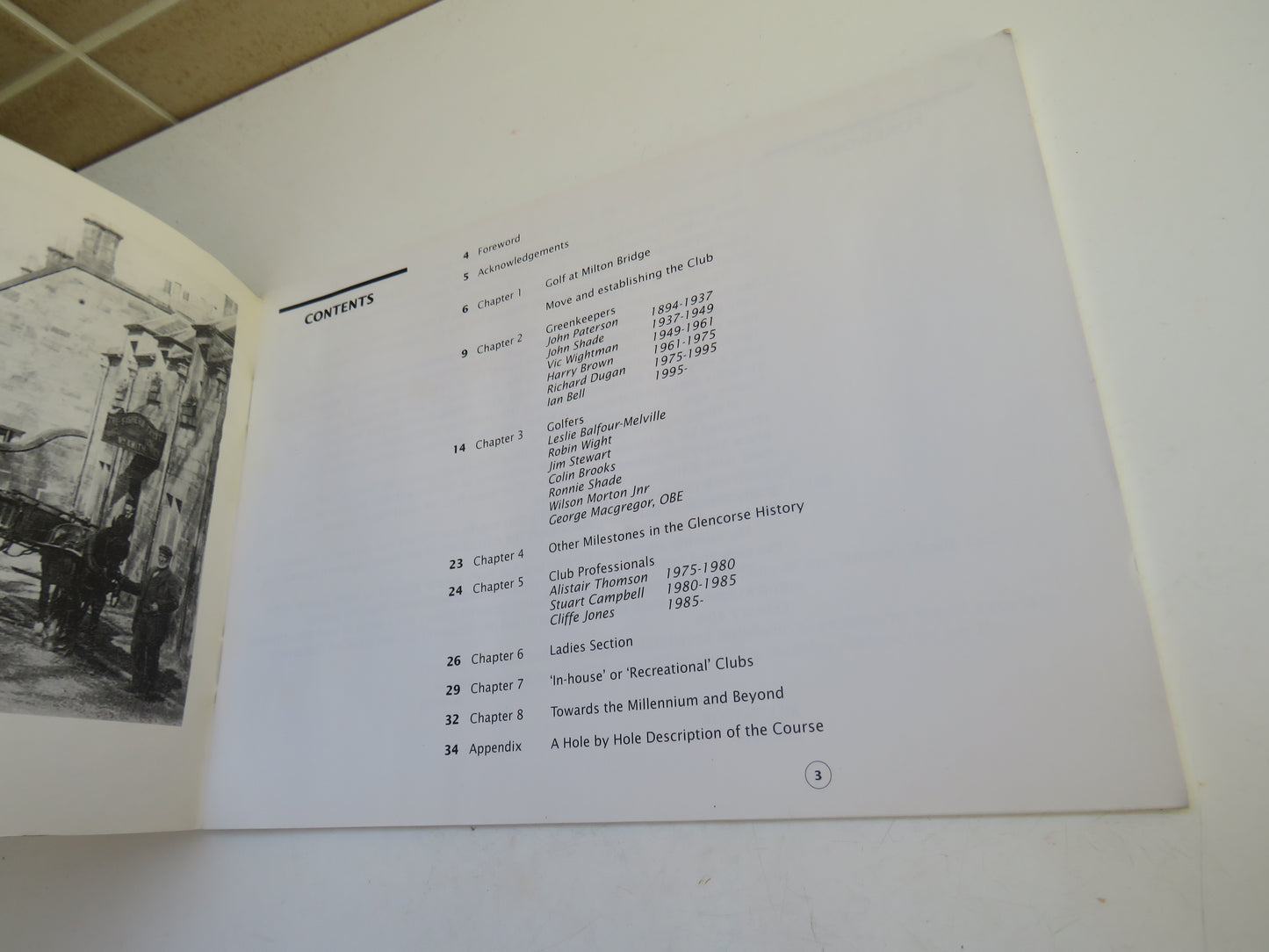 Golf At Milton Bridge A Short History of Glencorse Gold Club Founded 1890 By Bill Taylor Author Signed