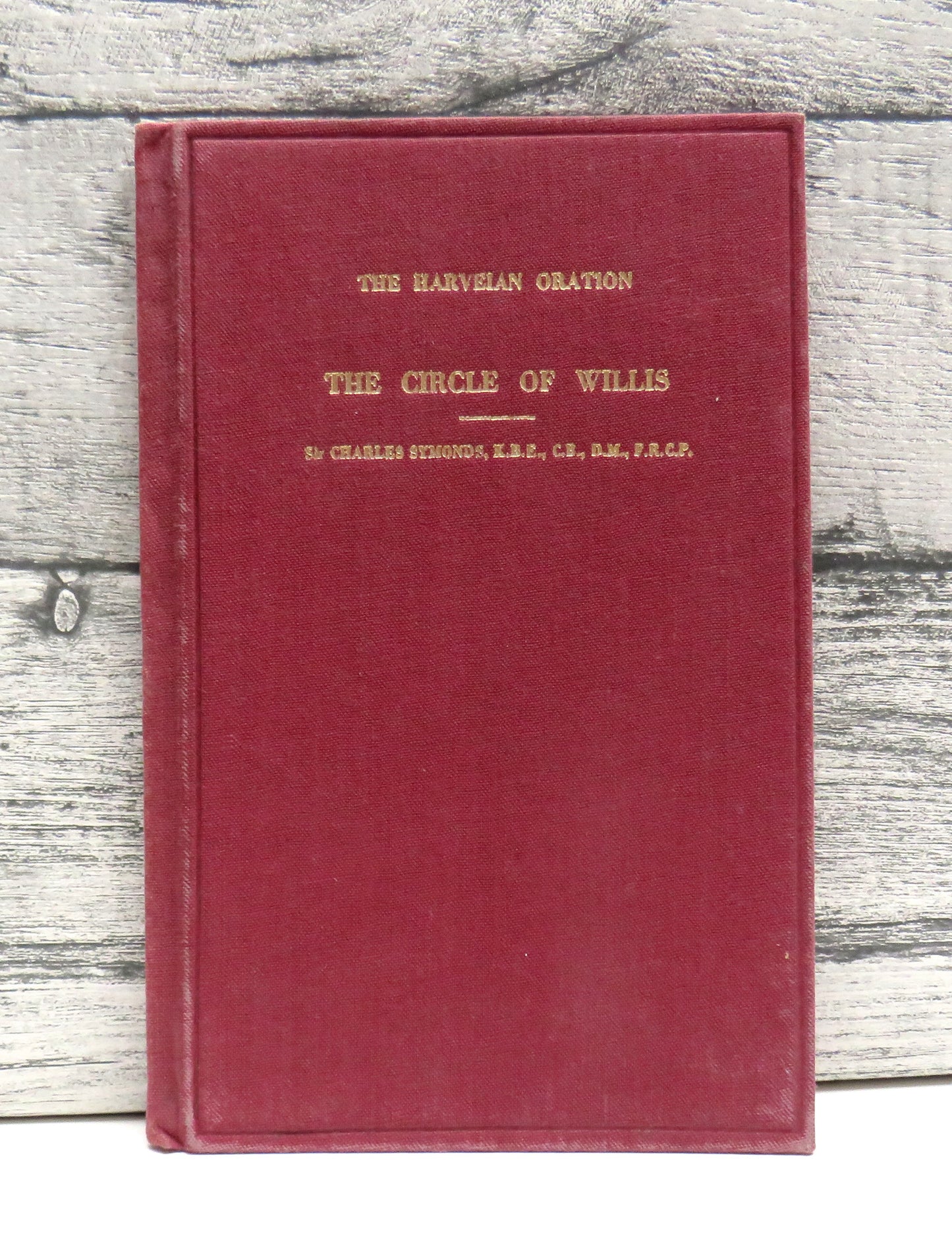 The Circle of Willis By Sir Charles Symonds 1954