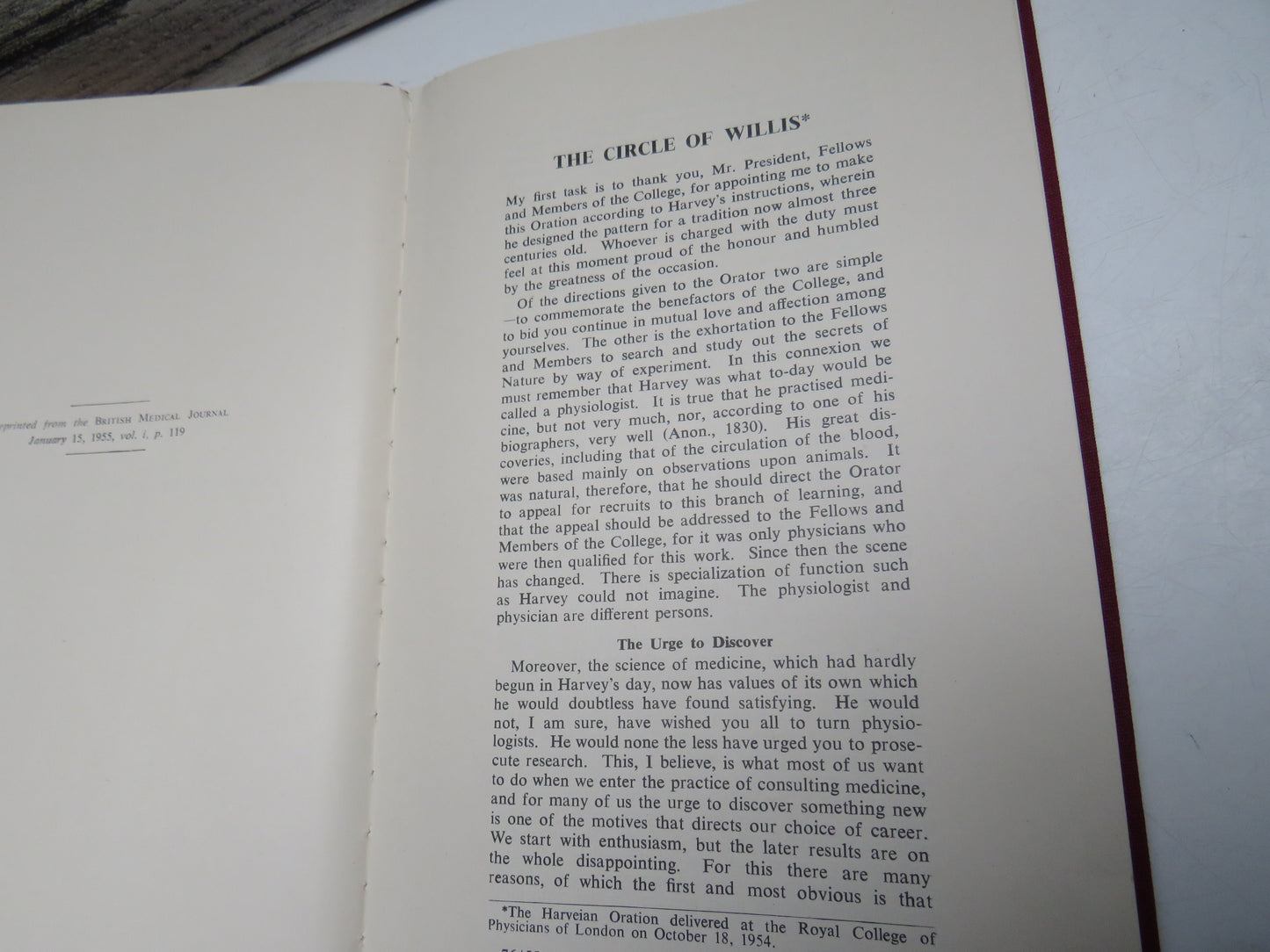 The Circle of Willis By Sir Charles Symonds 1954
