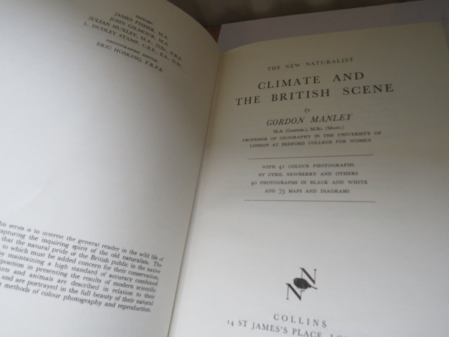 Climate and The British Scene By Gordon Manley