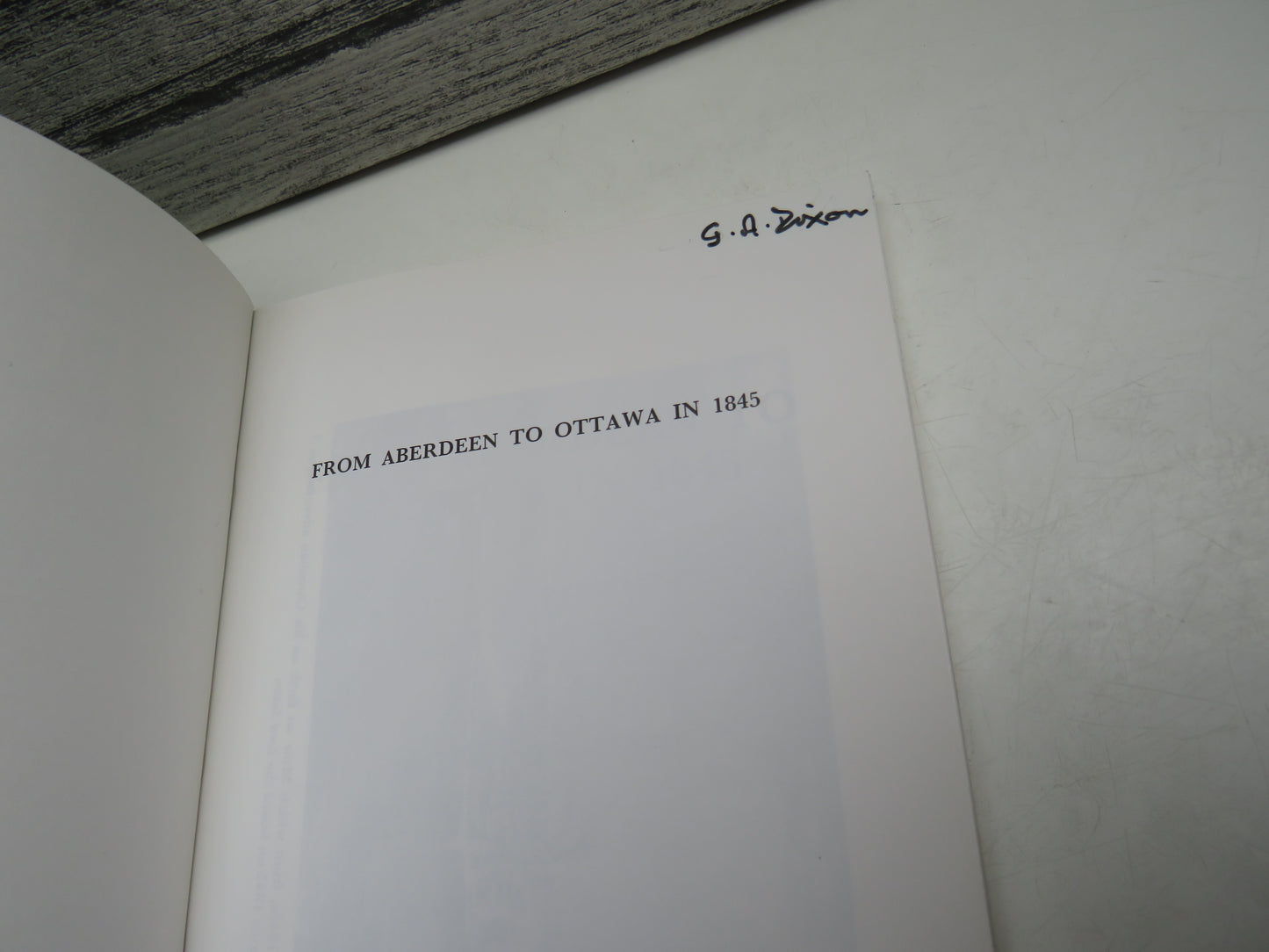From Aberdeen To Ottawa In 1845 The Diary Of Alexander Muir Edited By George A. Mackenzie 1990